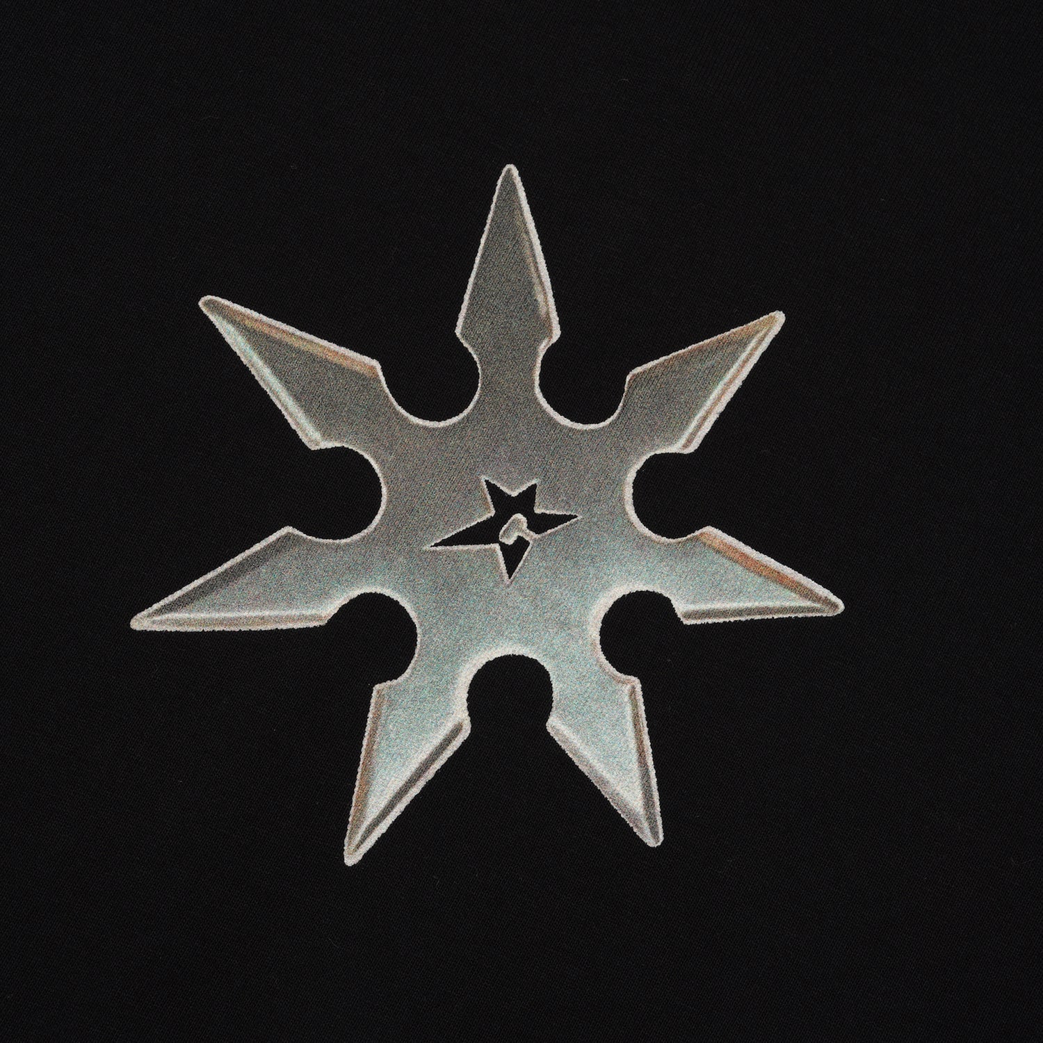 Throwing Star Tee, Black