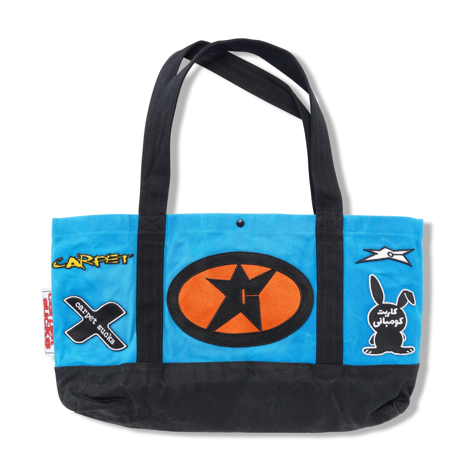 Racing Tote, Cyan