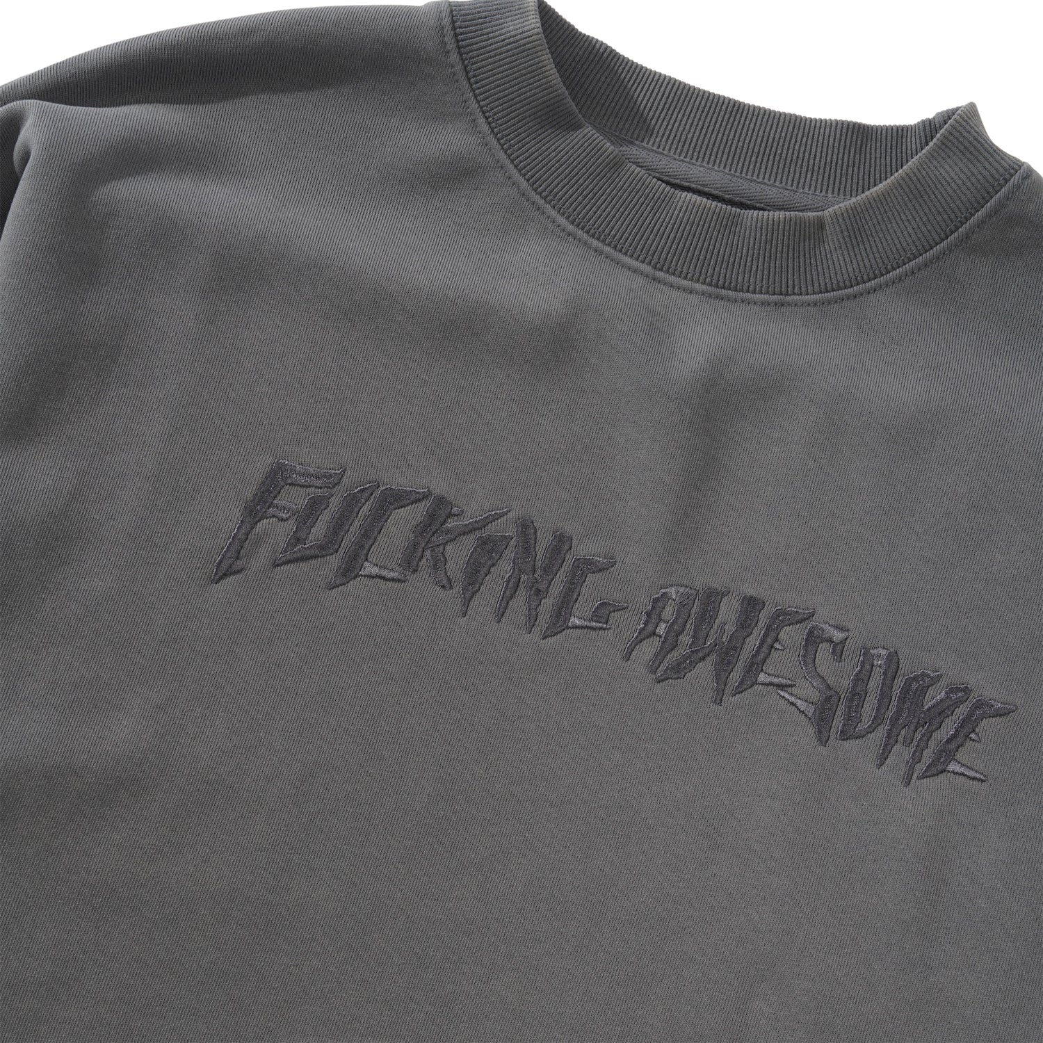 Distressed Stamp Crewneck, Black