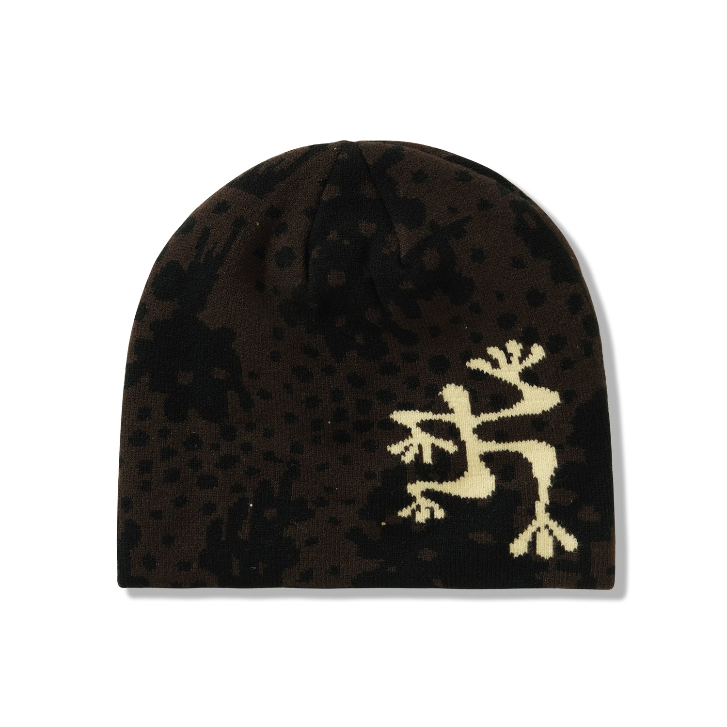 b-Mode Split Beanie, Black Splash