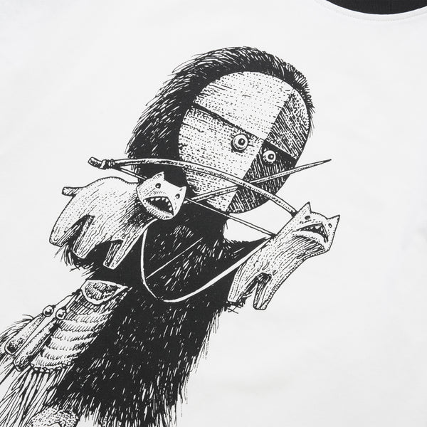 The Trilogy Tapes TTT Siberian Girl Raglan, Black / White