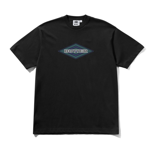 Butter Goods Diamond Logo Tee, Black