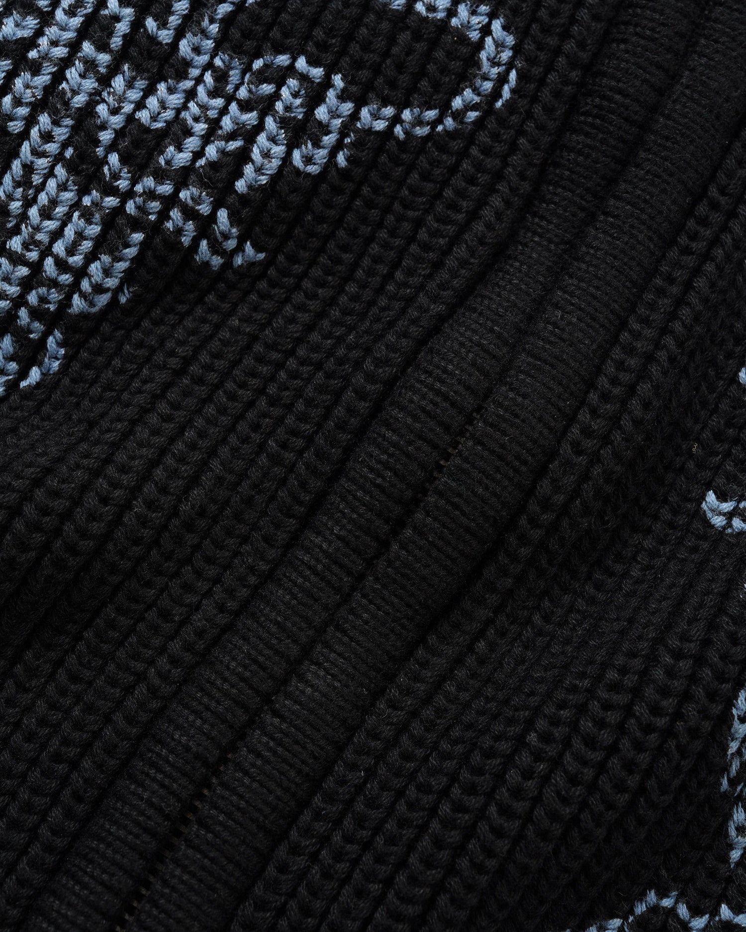 Dragon Zip-Thru Knit Sweater, Black