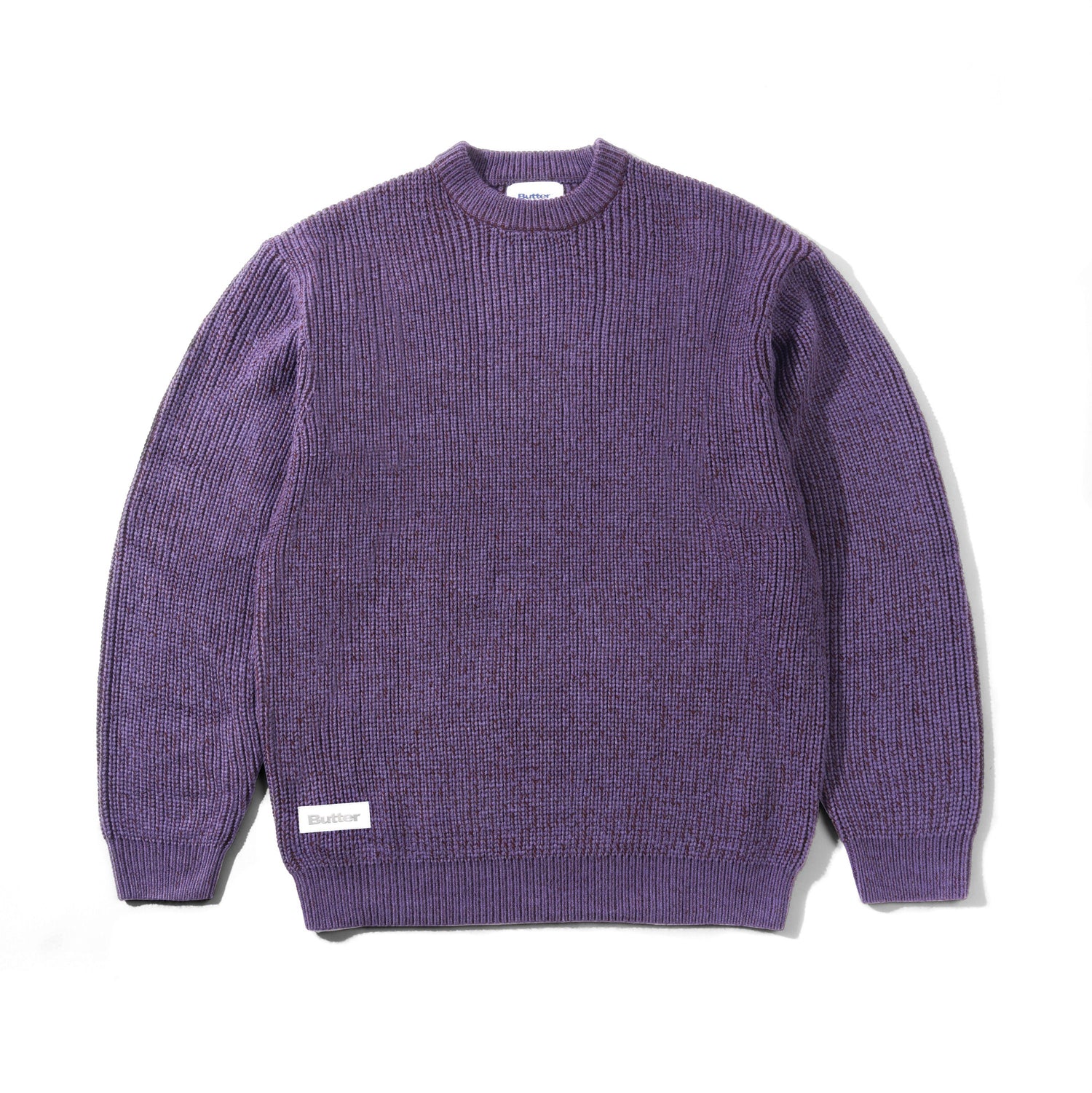 Drain Knit Sweater, Berry