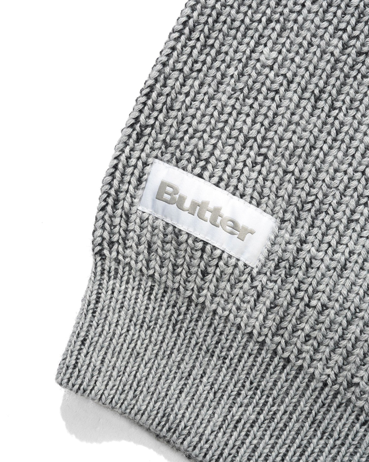 Drain Knit Sweater, Grey