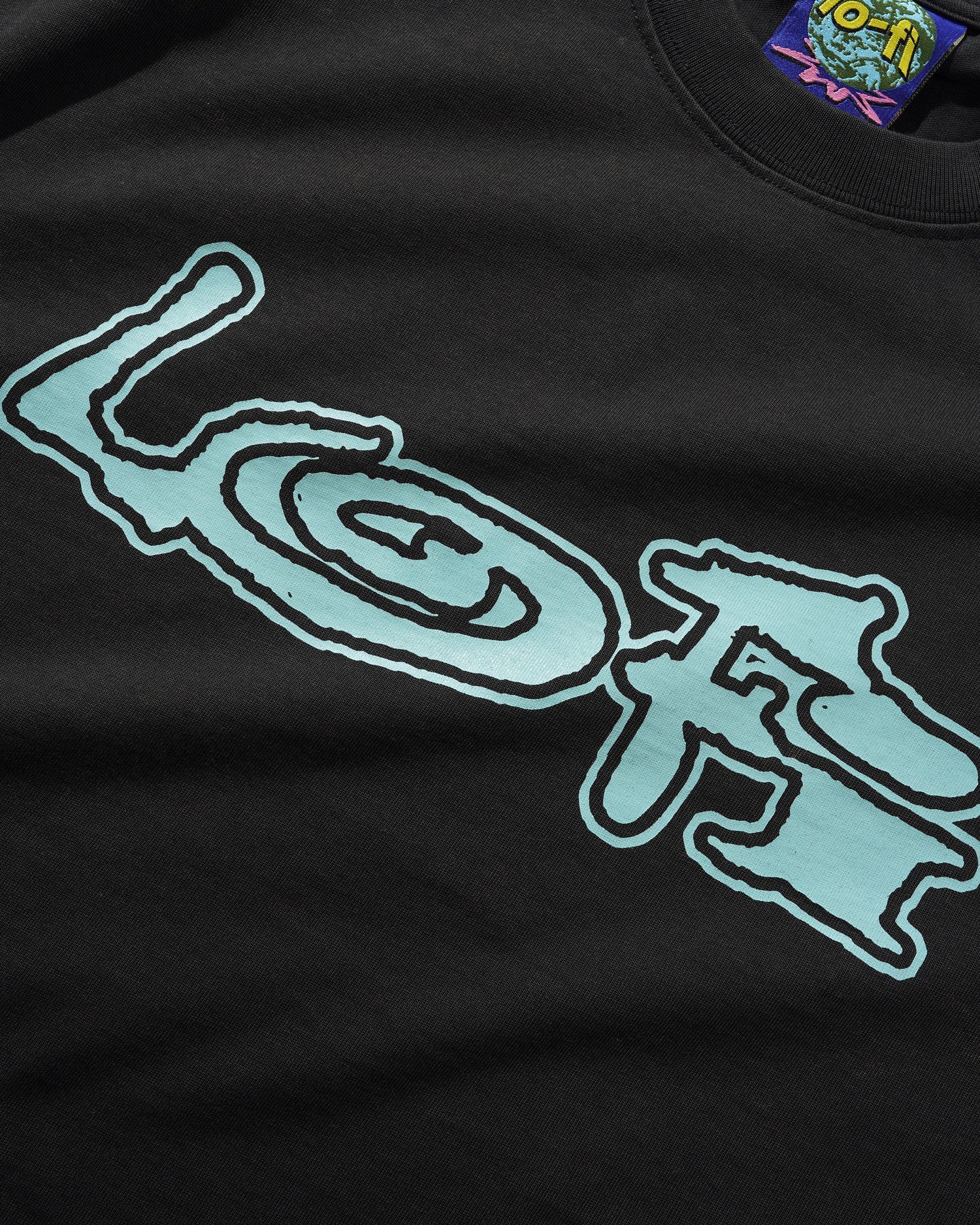 Emission Tee, Washed Black
