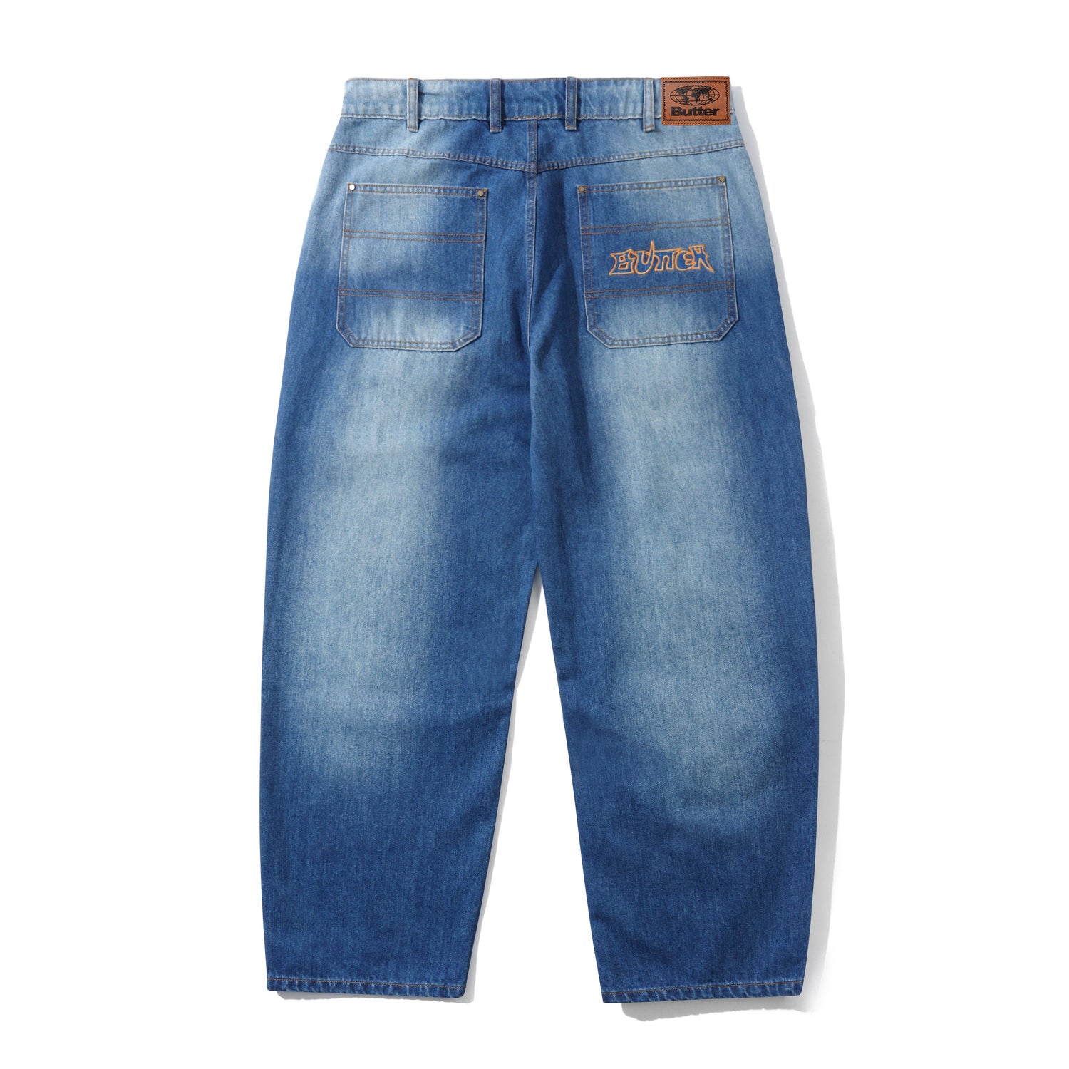 Encounter Denim Jeans, Washed Slub Blue