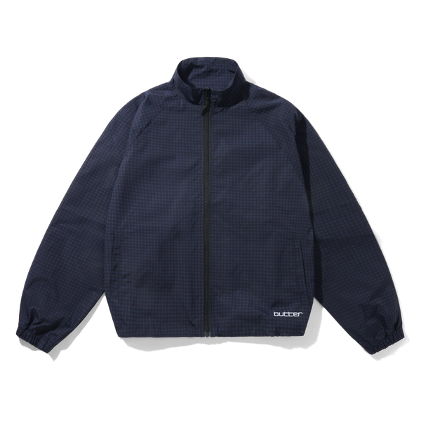 Butter Goods Gingham Nylon Jacket, Navy