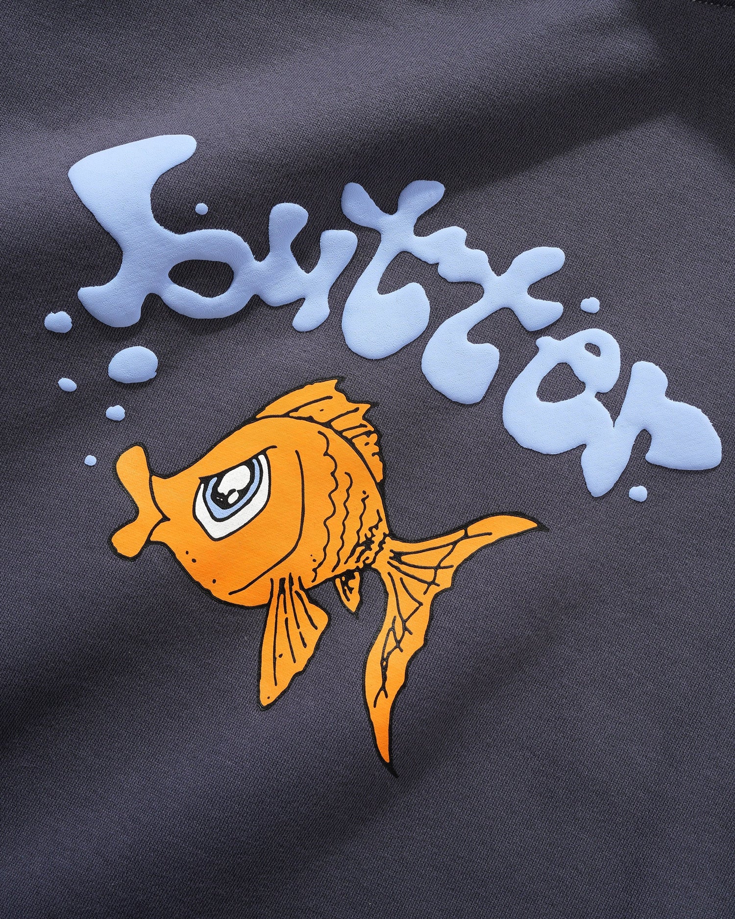 Goldfish Pullover Hood, Lead Blue