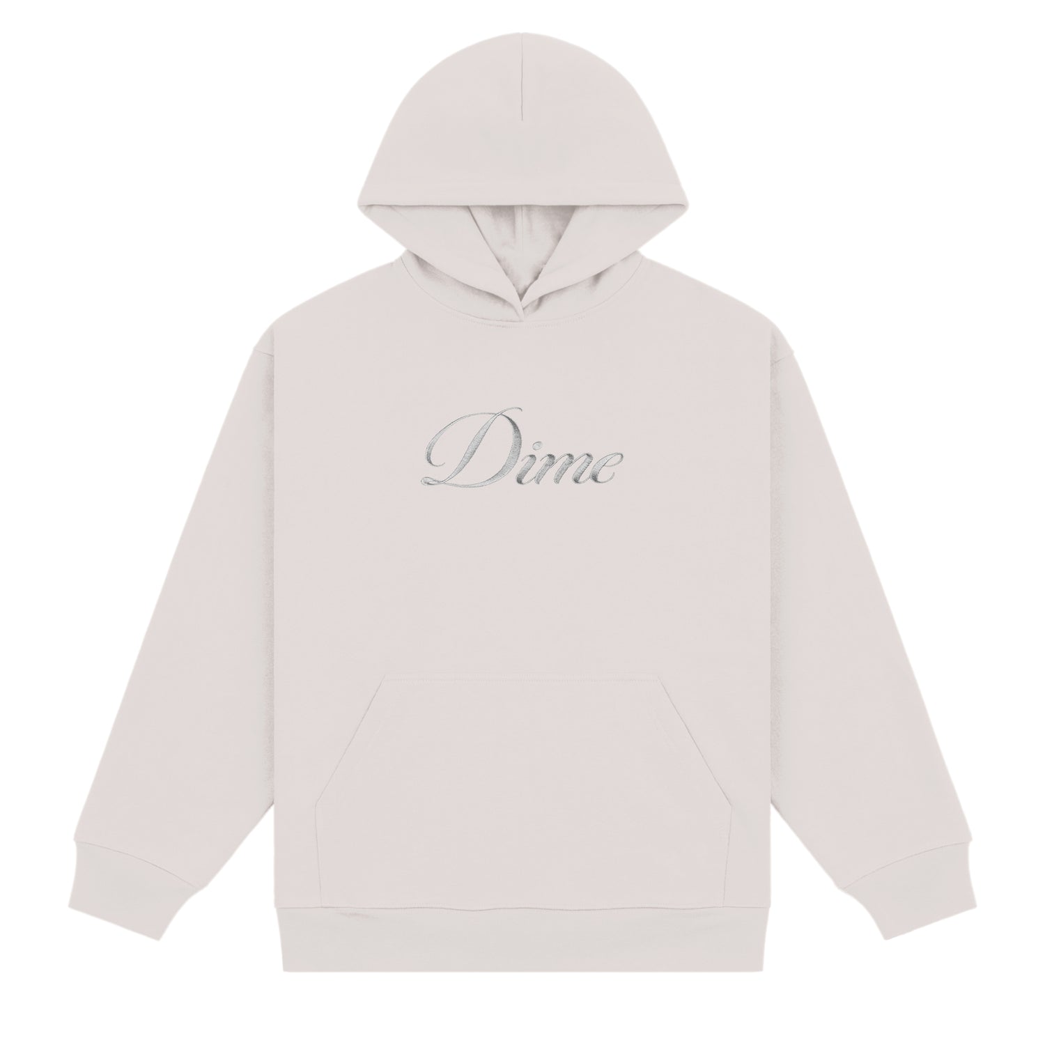 Cursive Pullover Hood, Cement