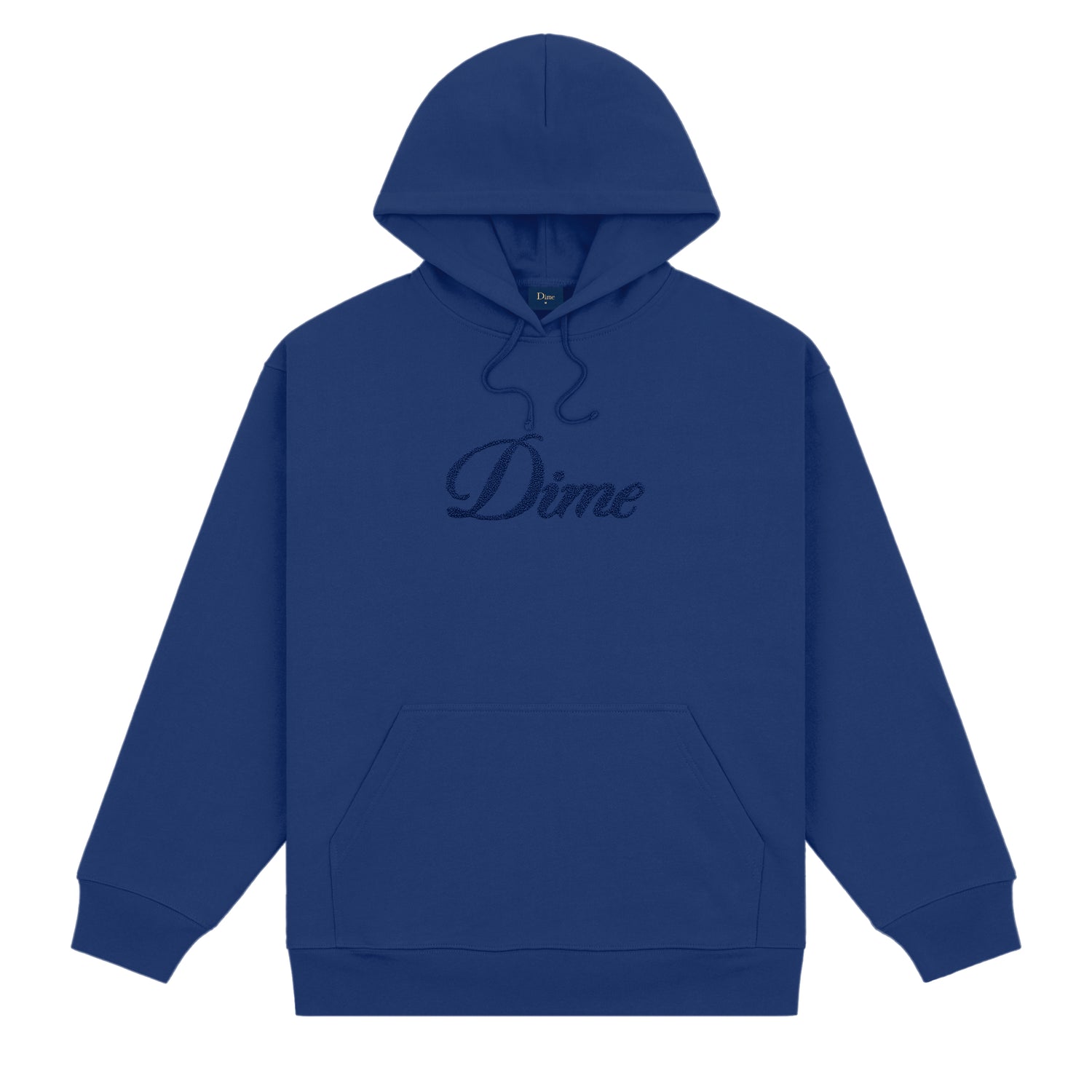 Cursive Logo Pullover Hood, Midnight Navy