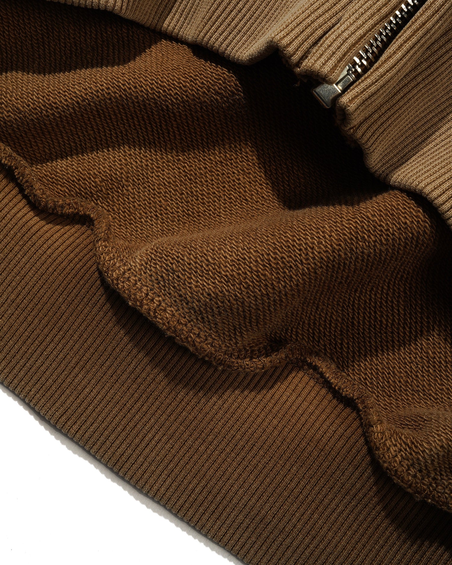 Heatwave Zip-Thru Hood, Bark