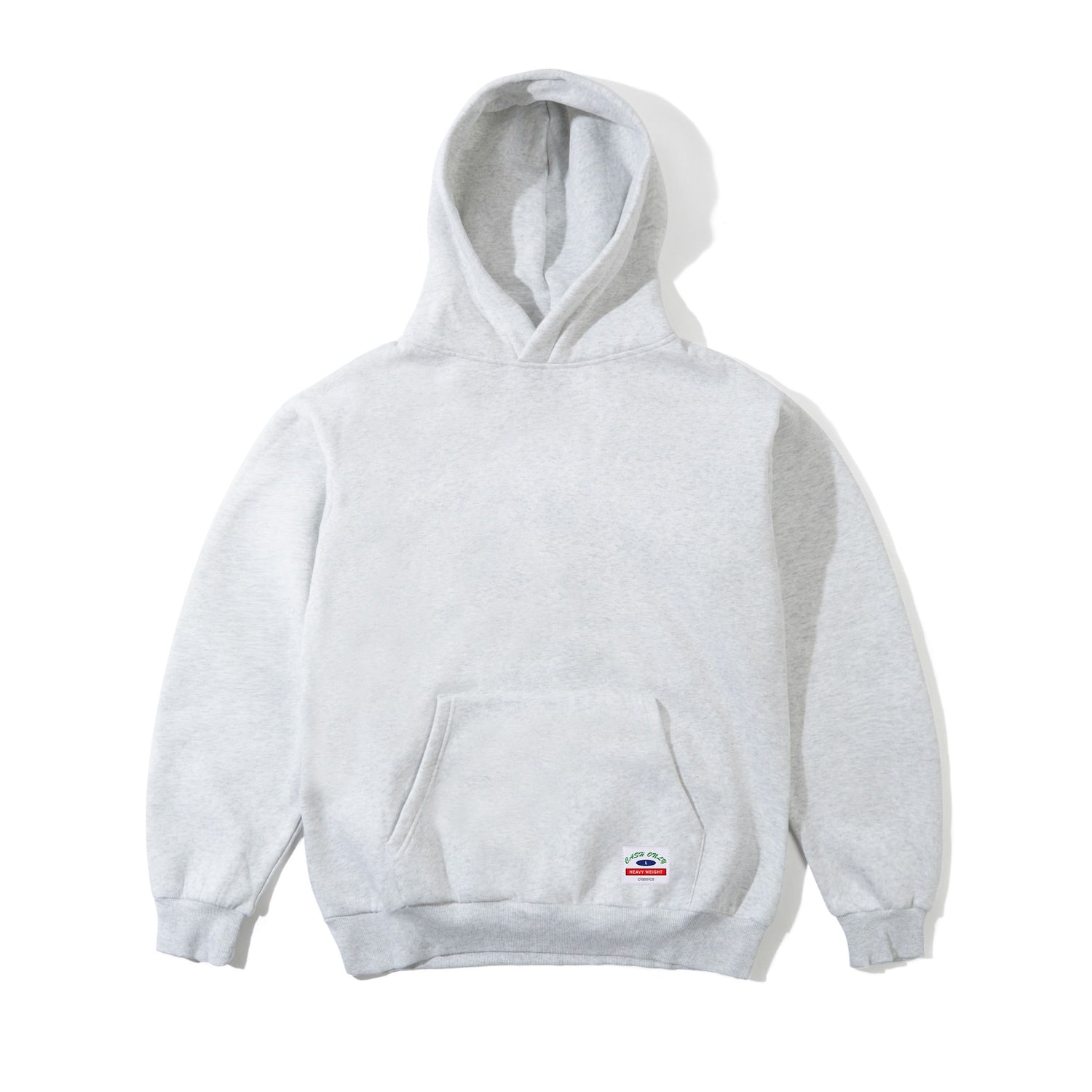 Heavy-Weight Basic Pullover Hood, Ash