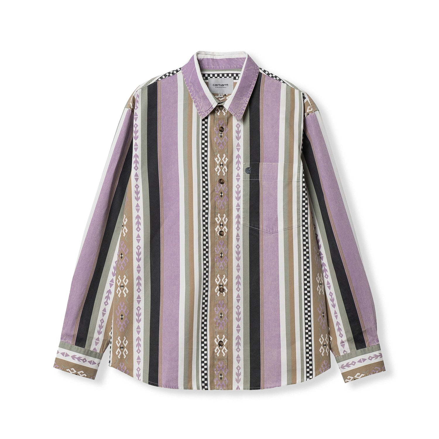 Coba Stripe Shirt, Violanda / Soot Moon