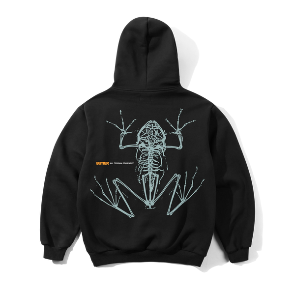 Butter Goods Leap Pullover Hood, Black