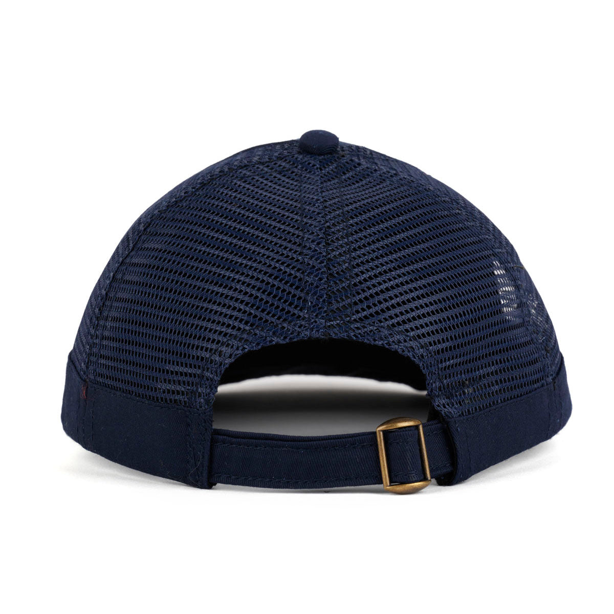 Logohead Long Brim Mesh Panel Hat, Navy