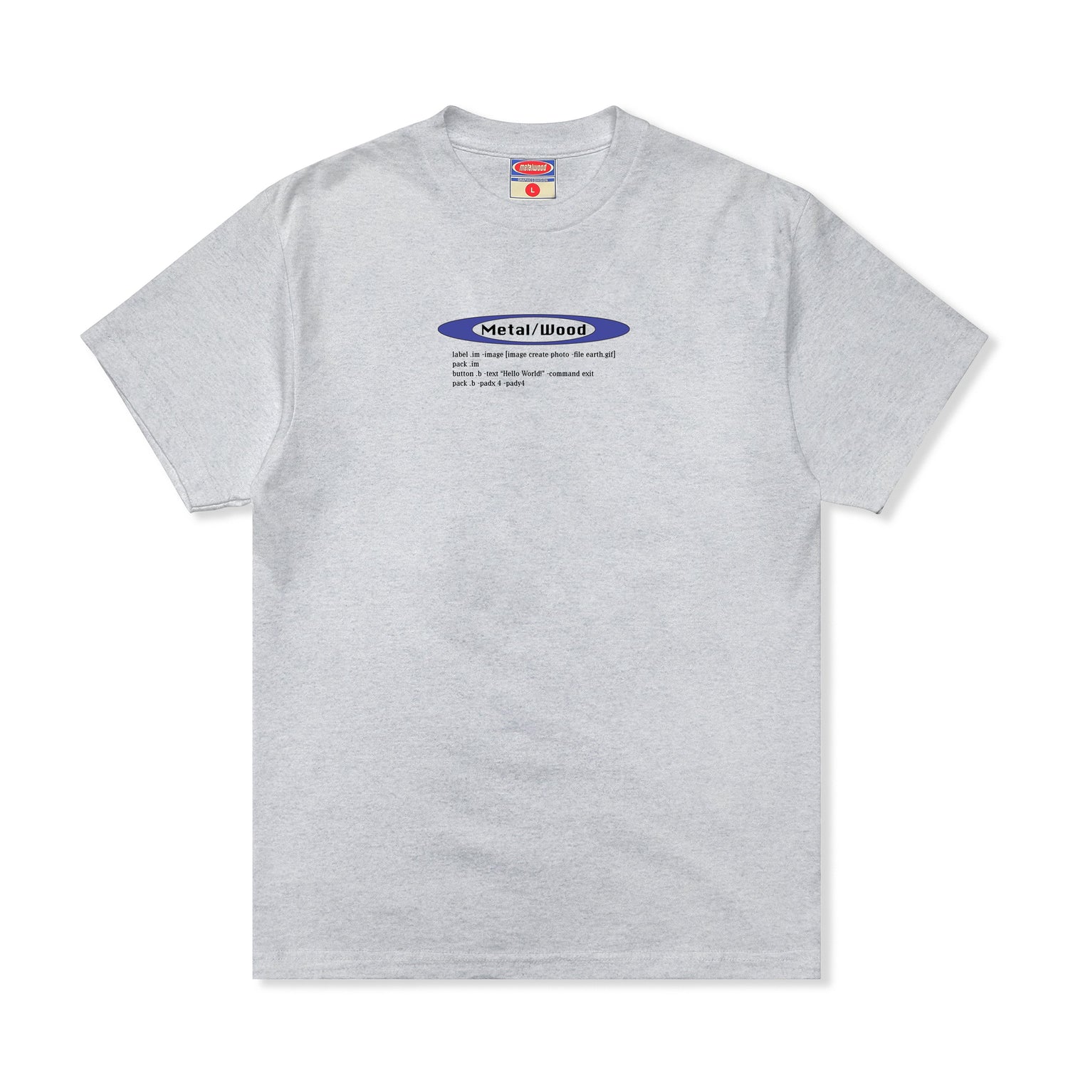 Hello World Tee, Grey