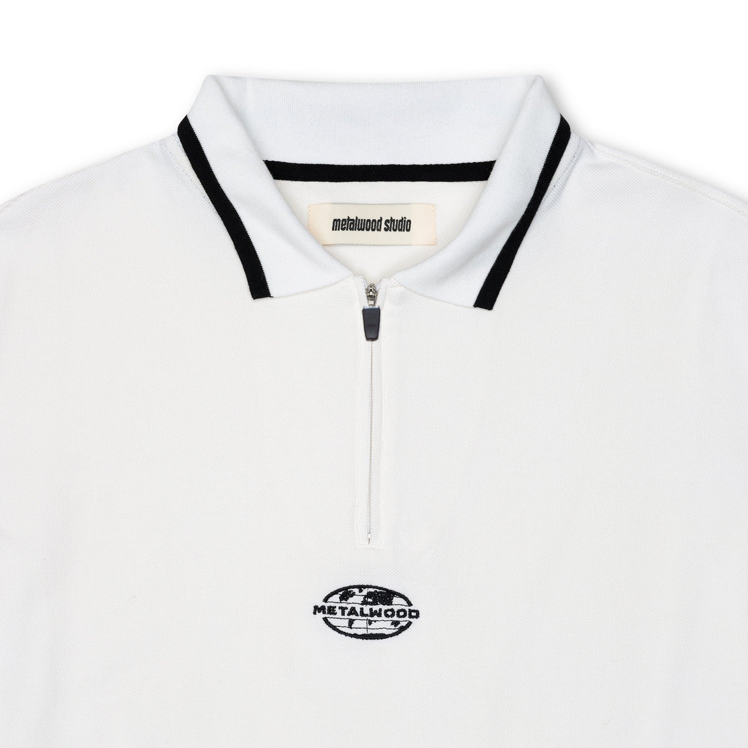 World Class Zip Polo, White