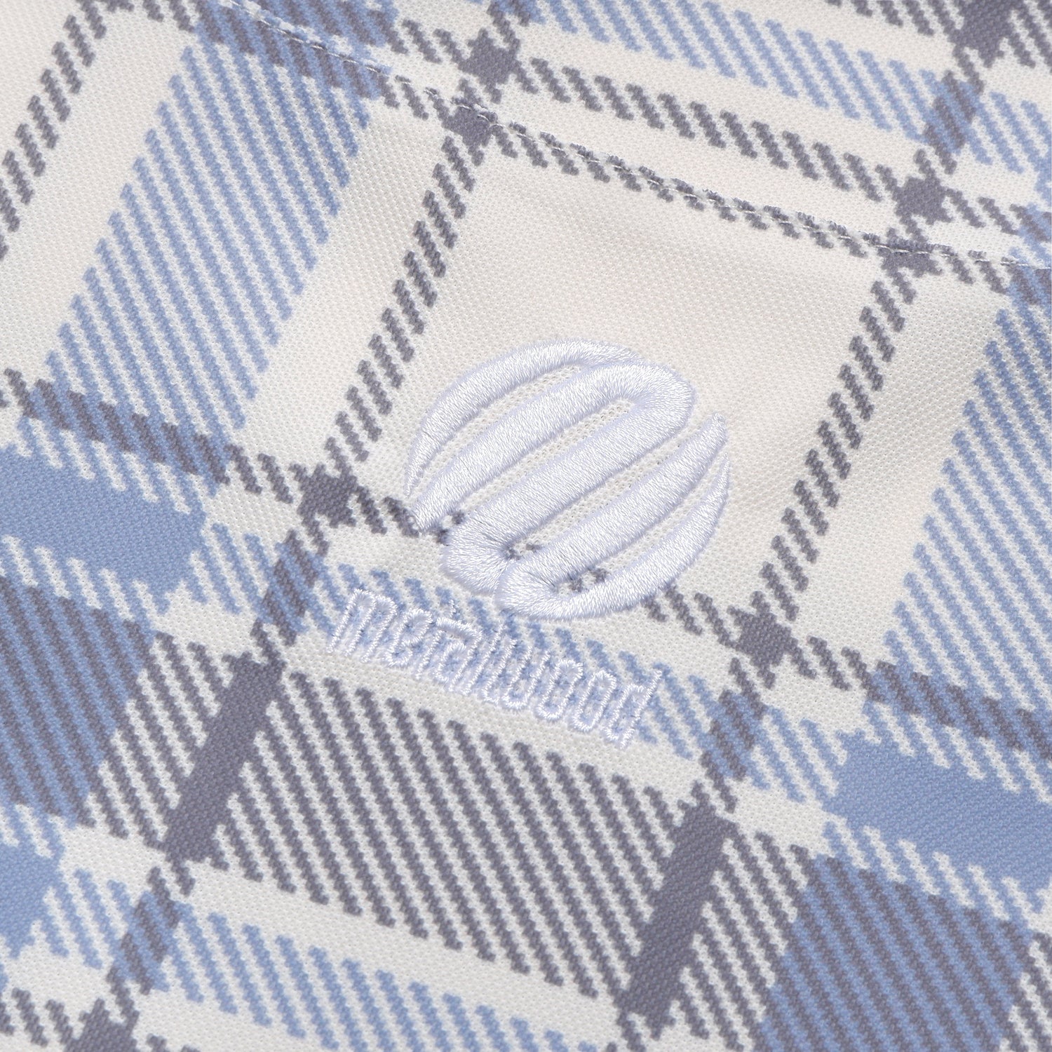 Paneled 3/4 Sleeve Polo, Ice