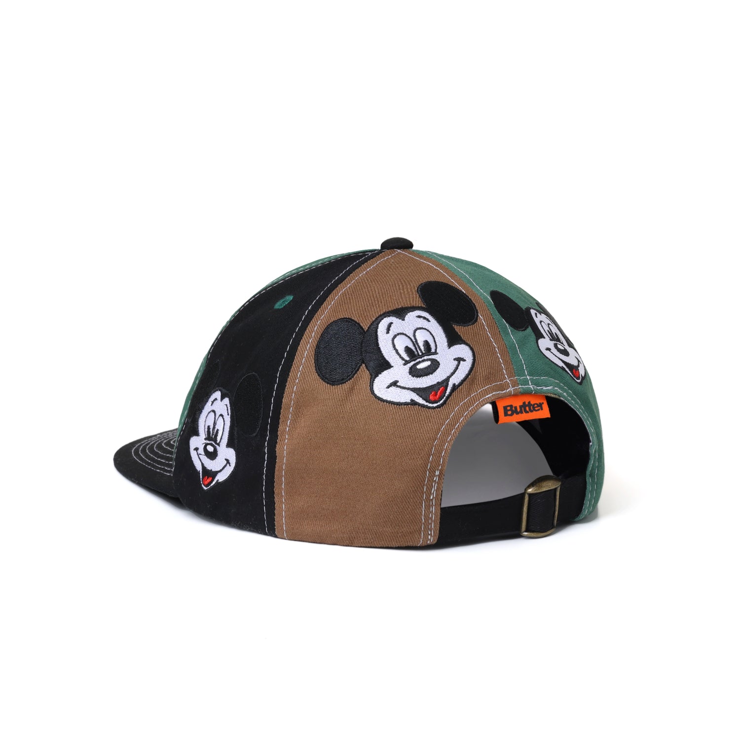 Mickey 6 Panel Cap, Army / Khaki / Black
