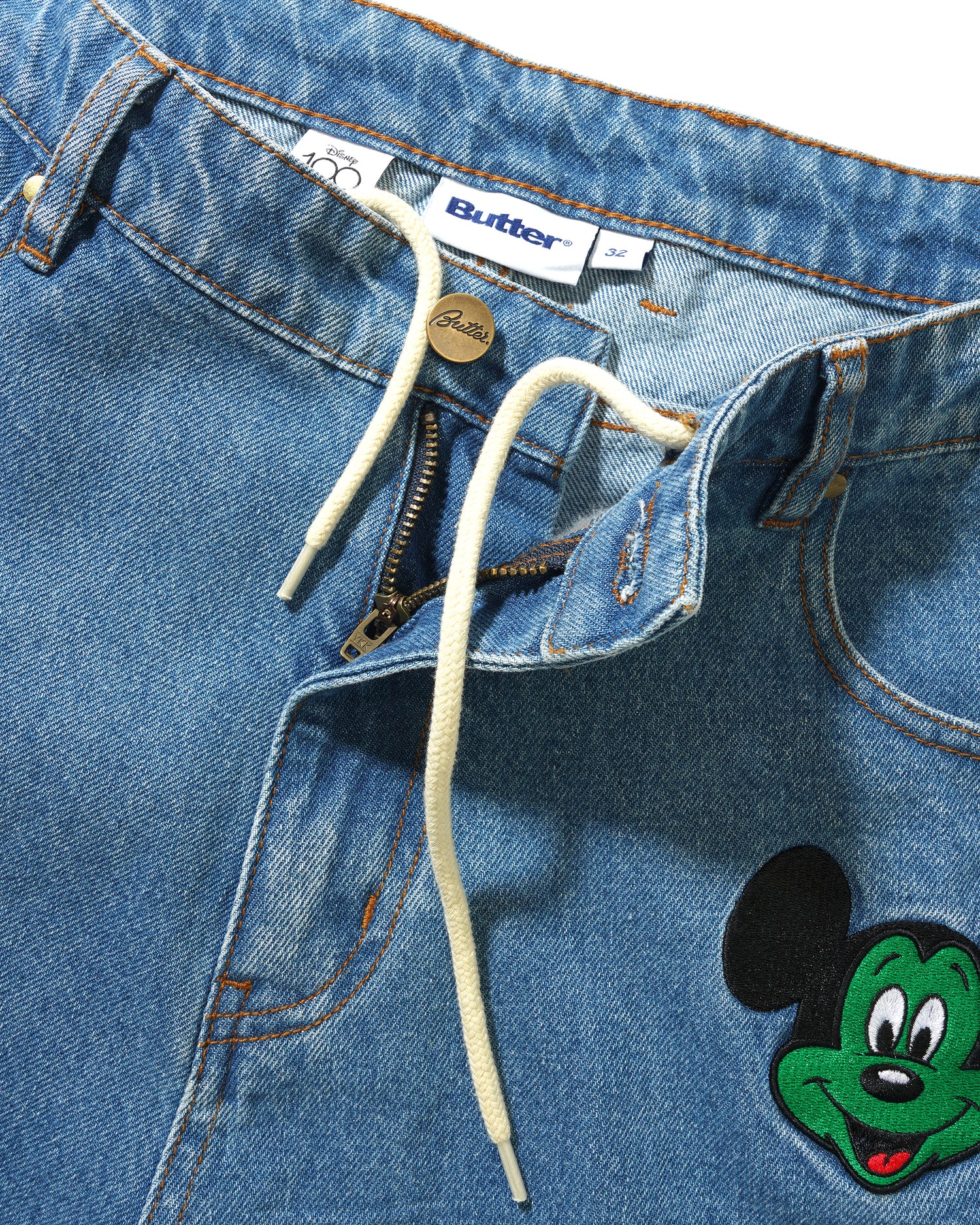 Mickey Denim Jeans, Washed Indigo