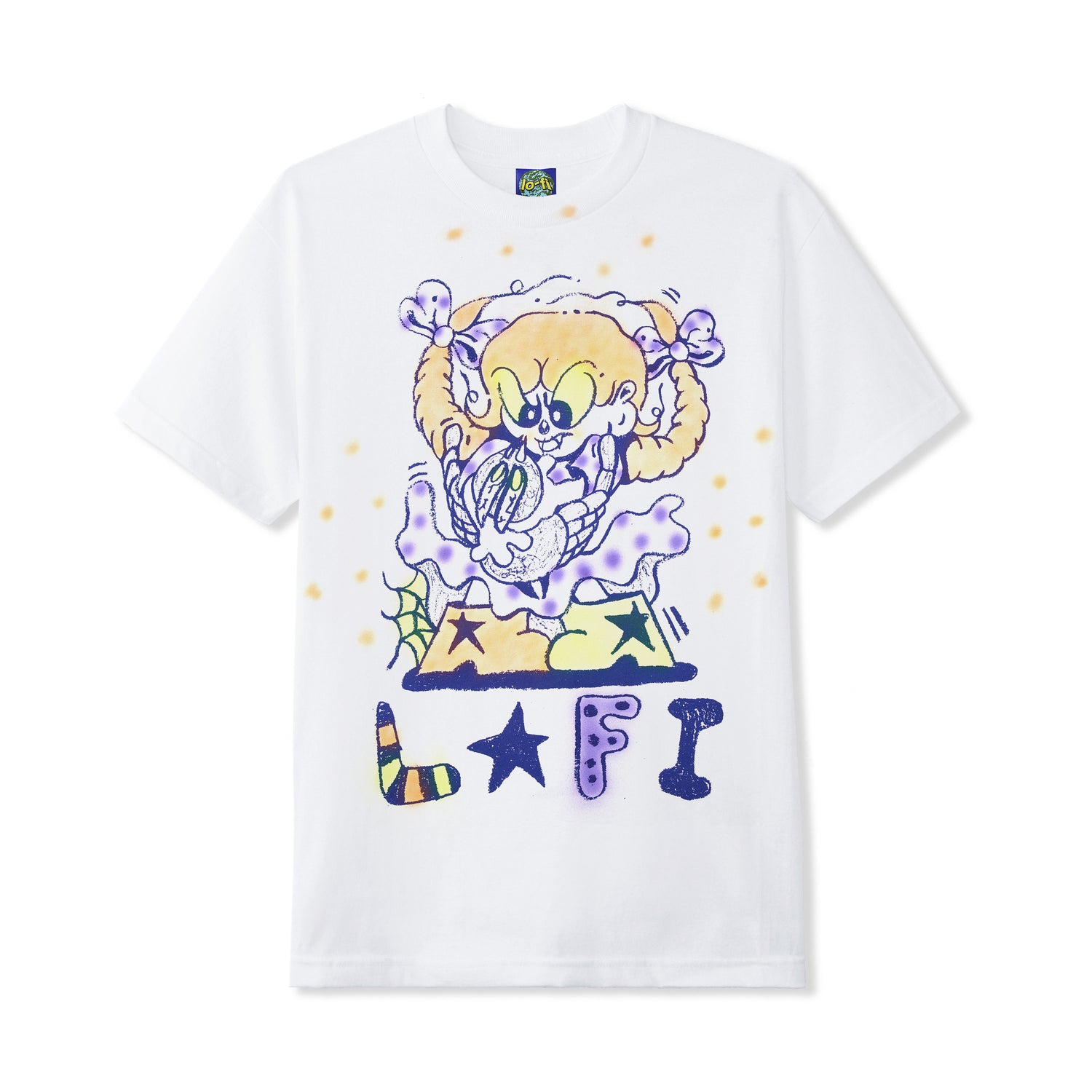 Mimi Airbrushed Print Tee, White