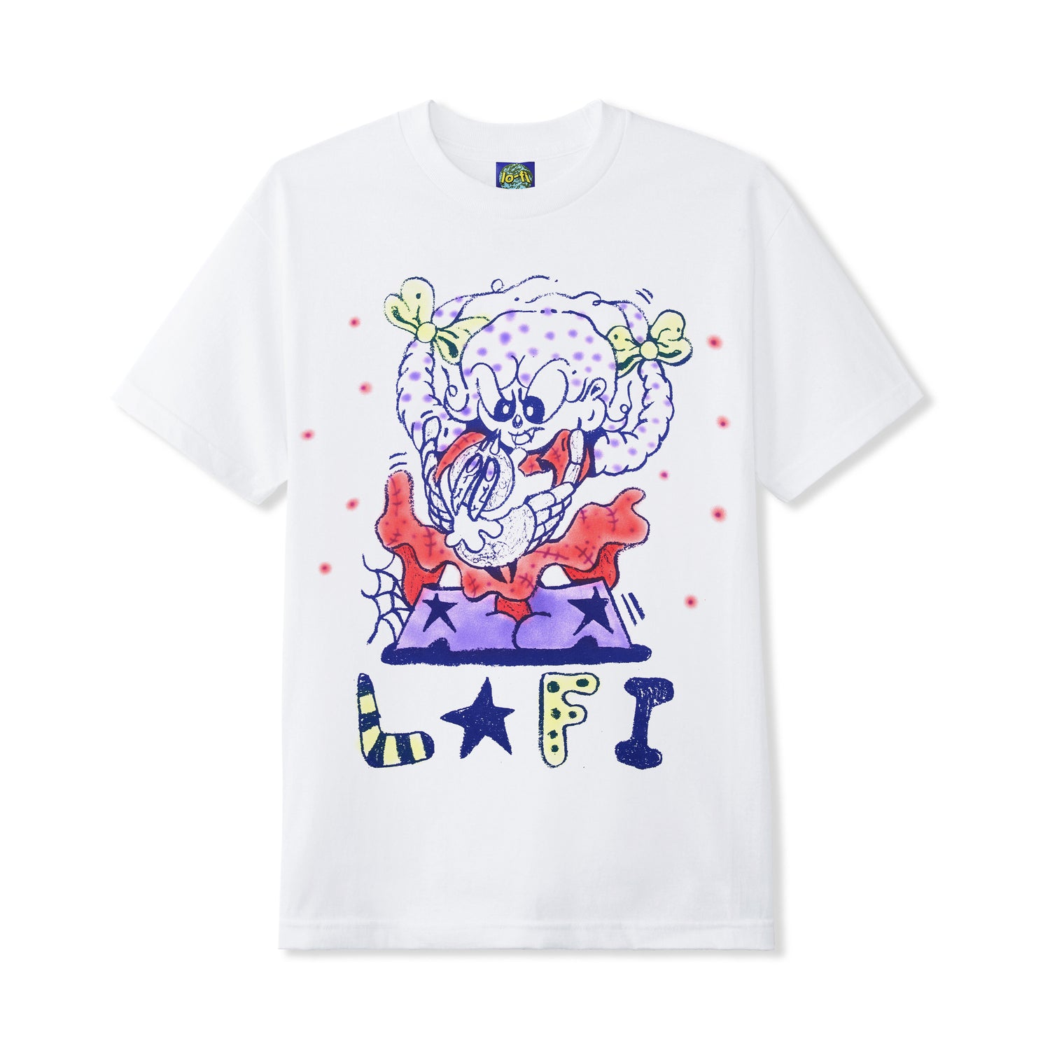 Mimi Airbrushed Print Tee, White
