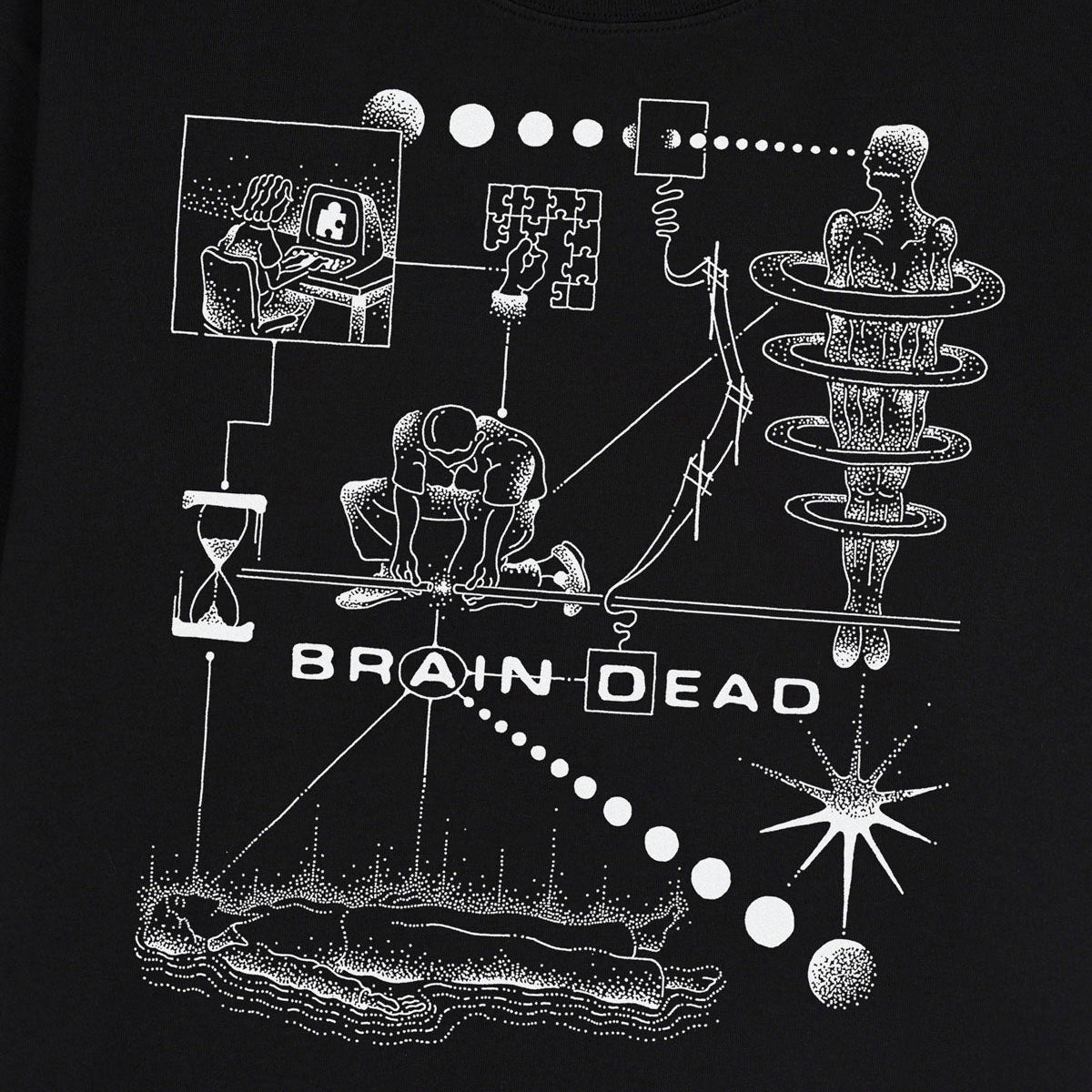 Mind Puzzle Tee, Black