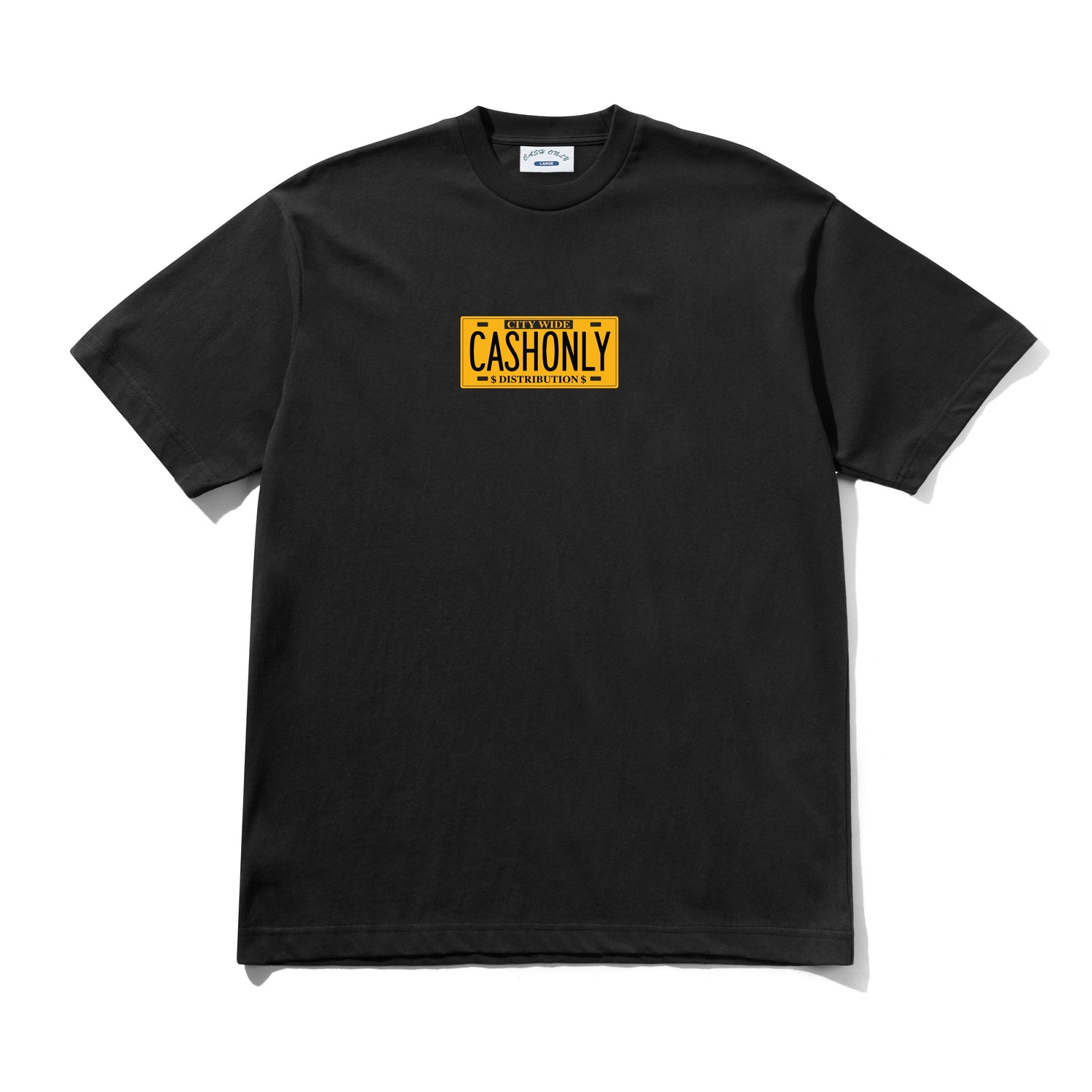 License Plate Tee, Black