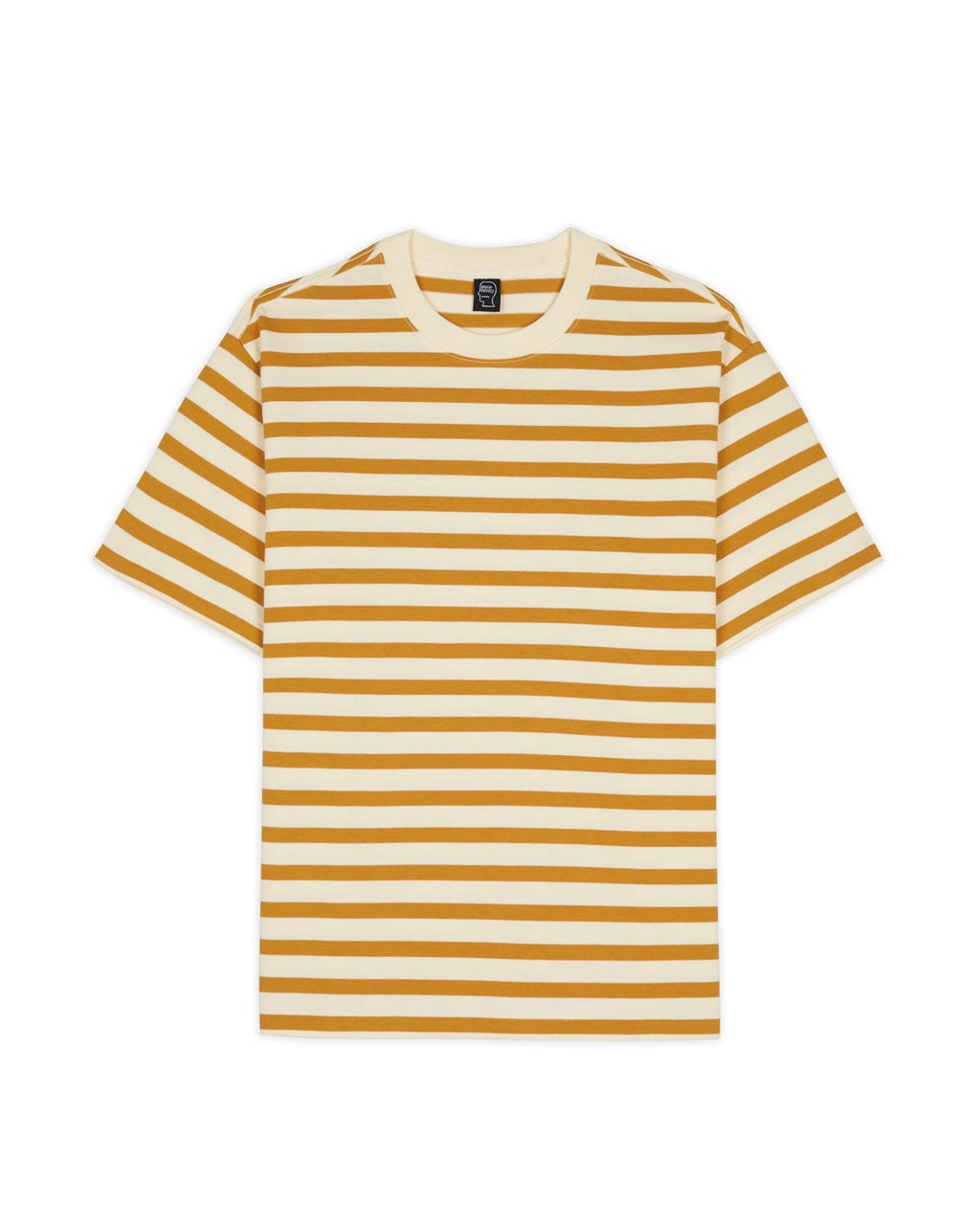 Organic Striped Tee, Gold