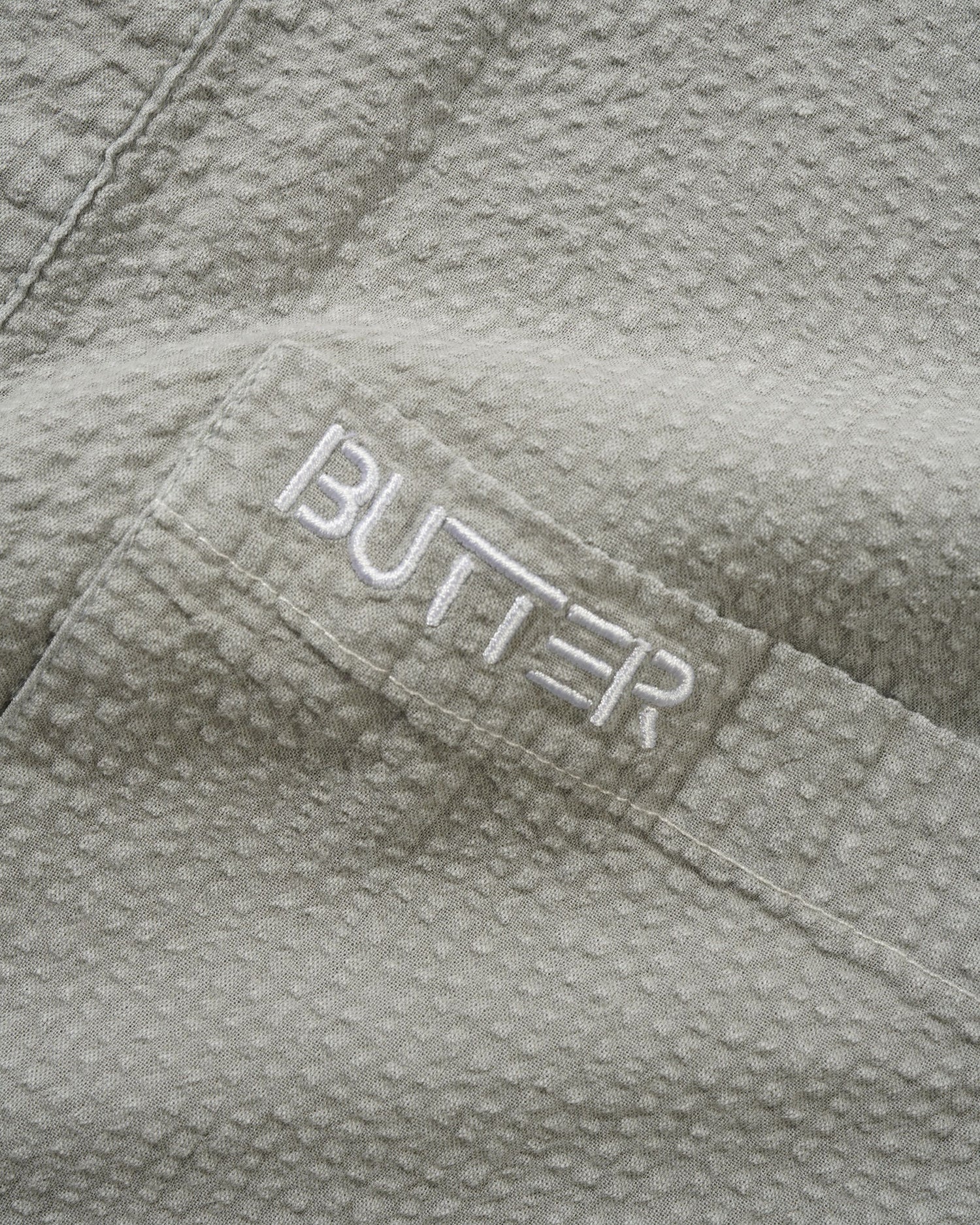 Overdye Seersucker S/S Shirt, Grey