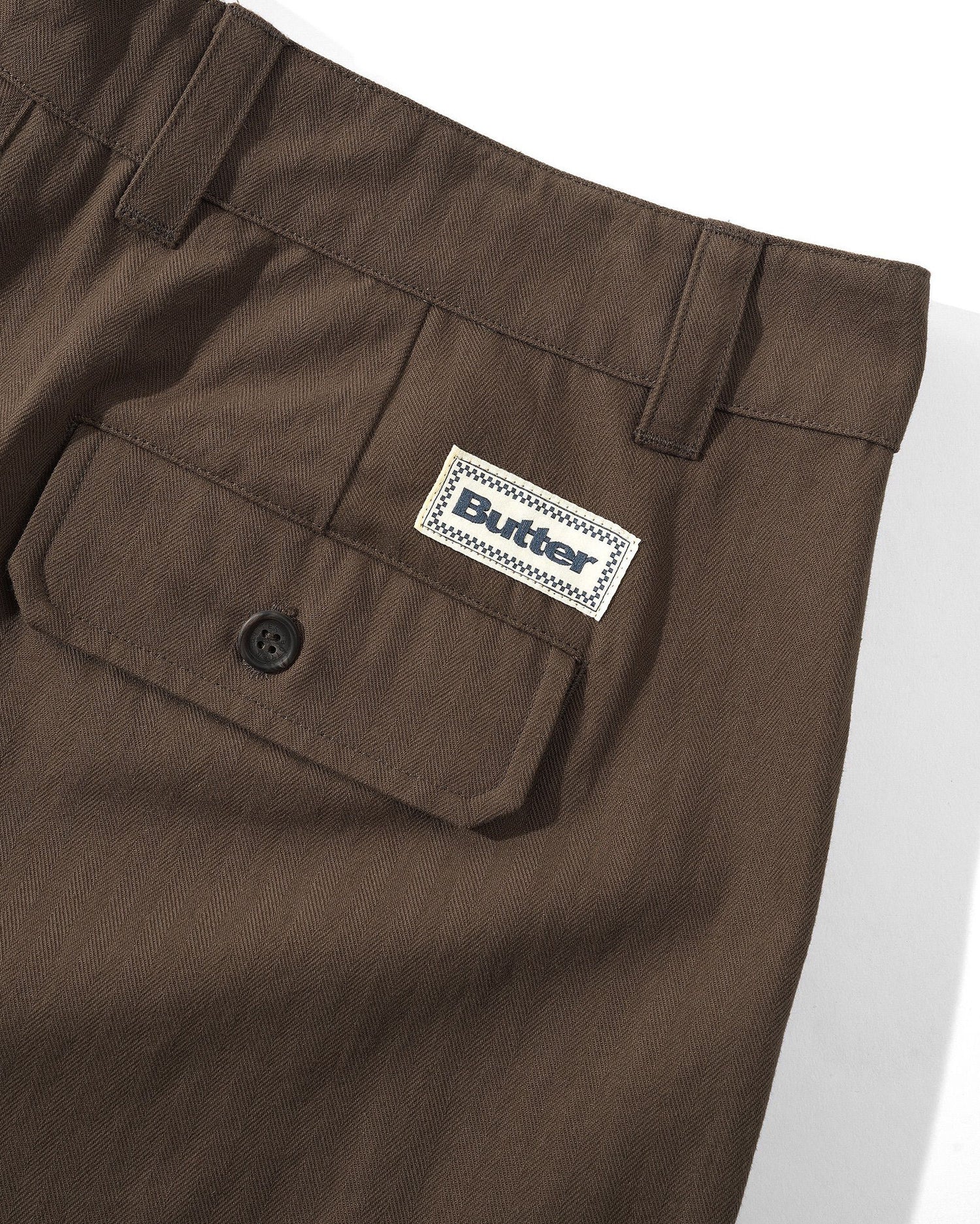Pleated Trousers, Chocolate