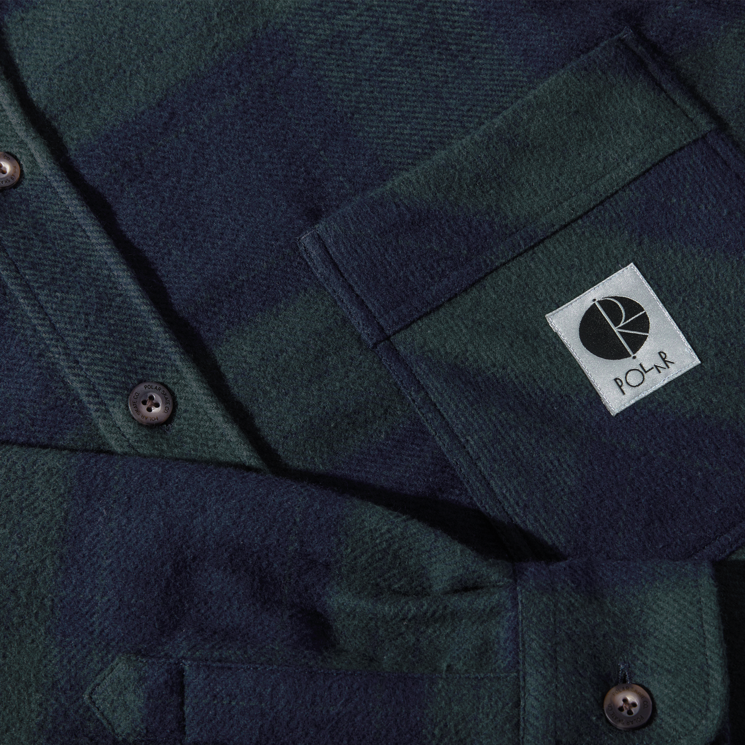 Mike L/S Flannel Shirt, Navy / Teal