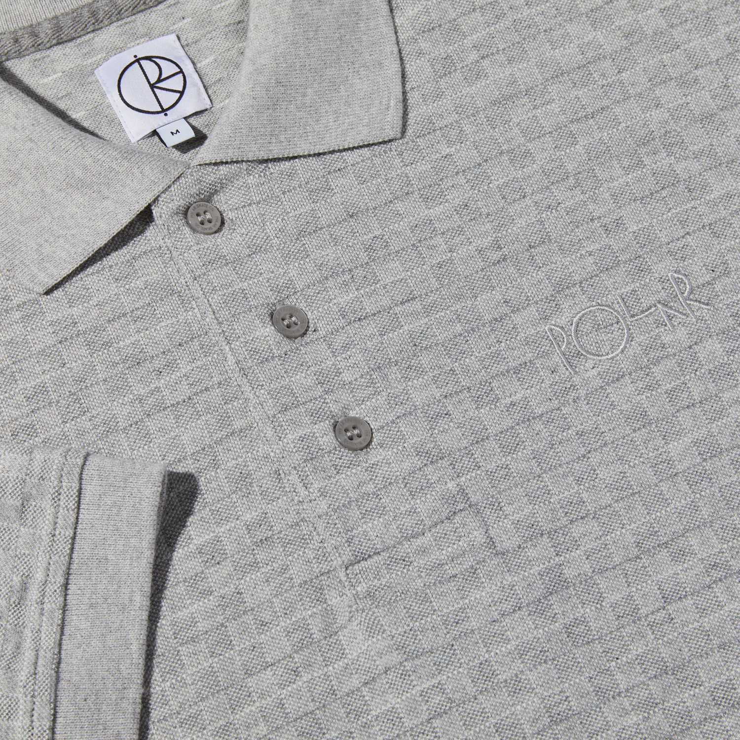 Check Surf Polo Shirt, Grey