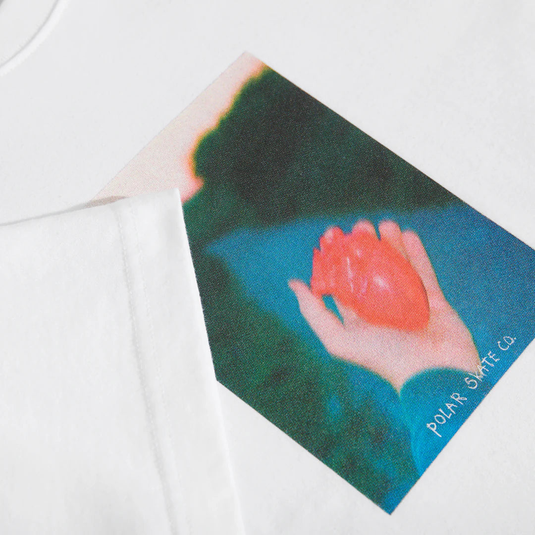 Heart In Hand Tee, White