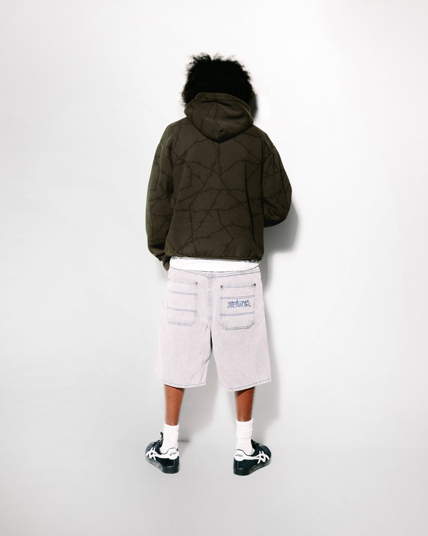 Encounter Denim Shorts, Washed Soft Grey