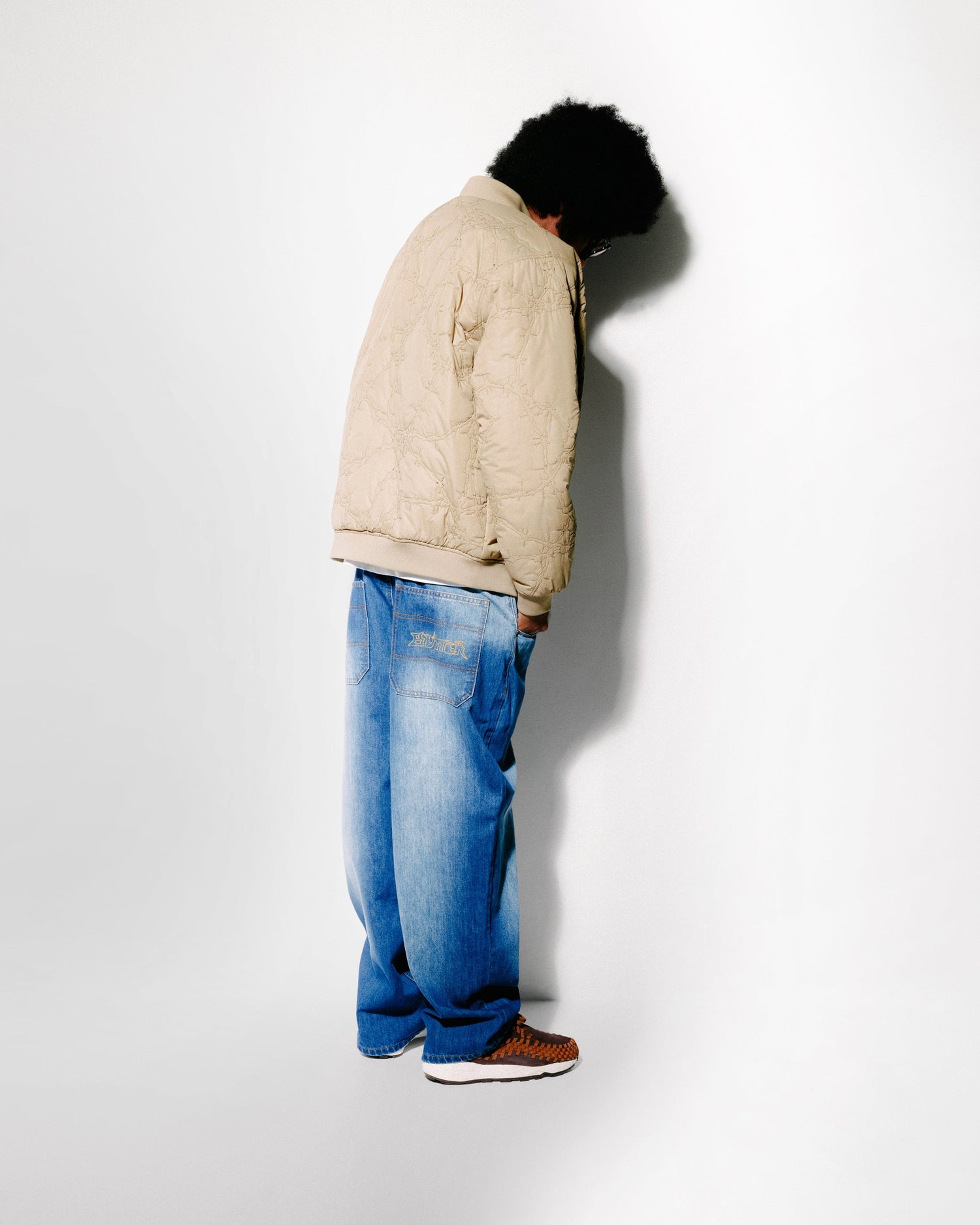 Encounter Denim Jeans, Washed Slub Blue