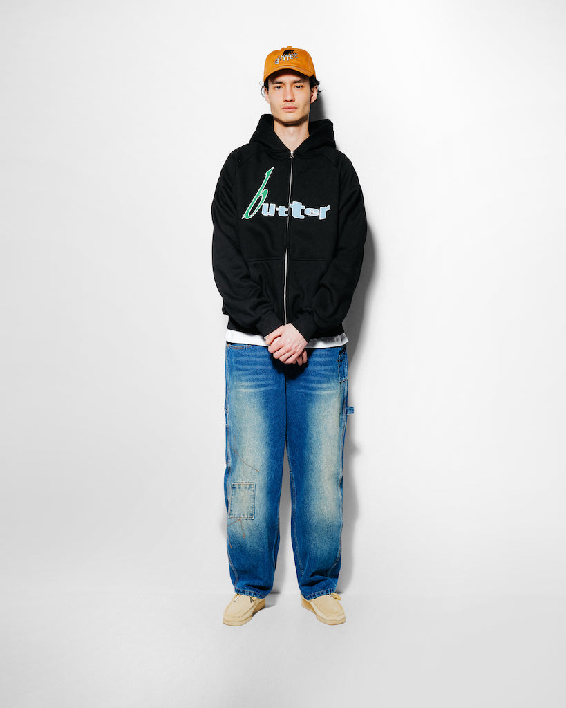 Weathergear Denim Jeans, Repaired Indigo