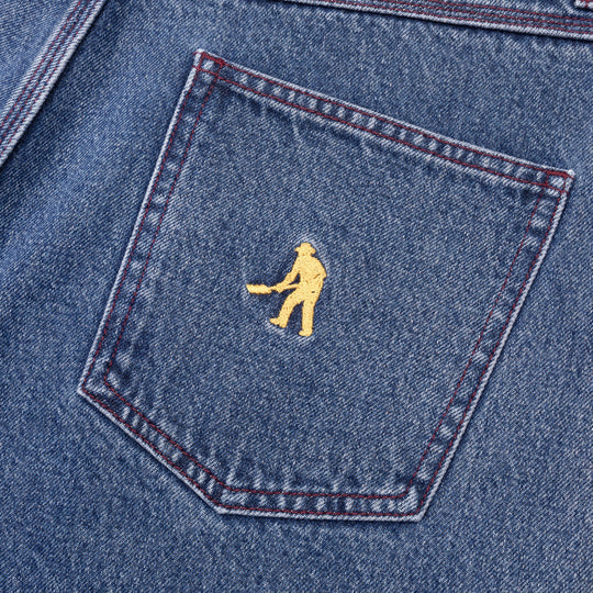 Denim Club Short, Washed Dark Indigo