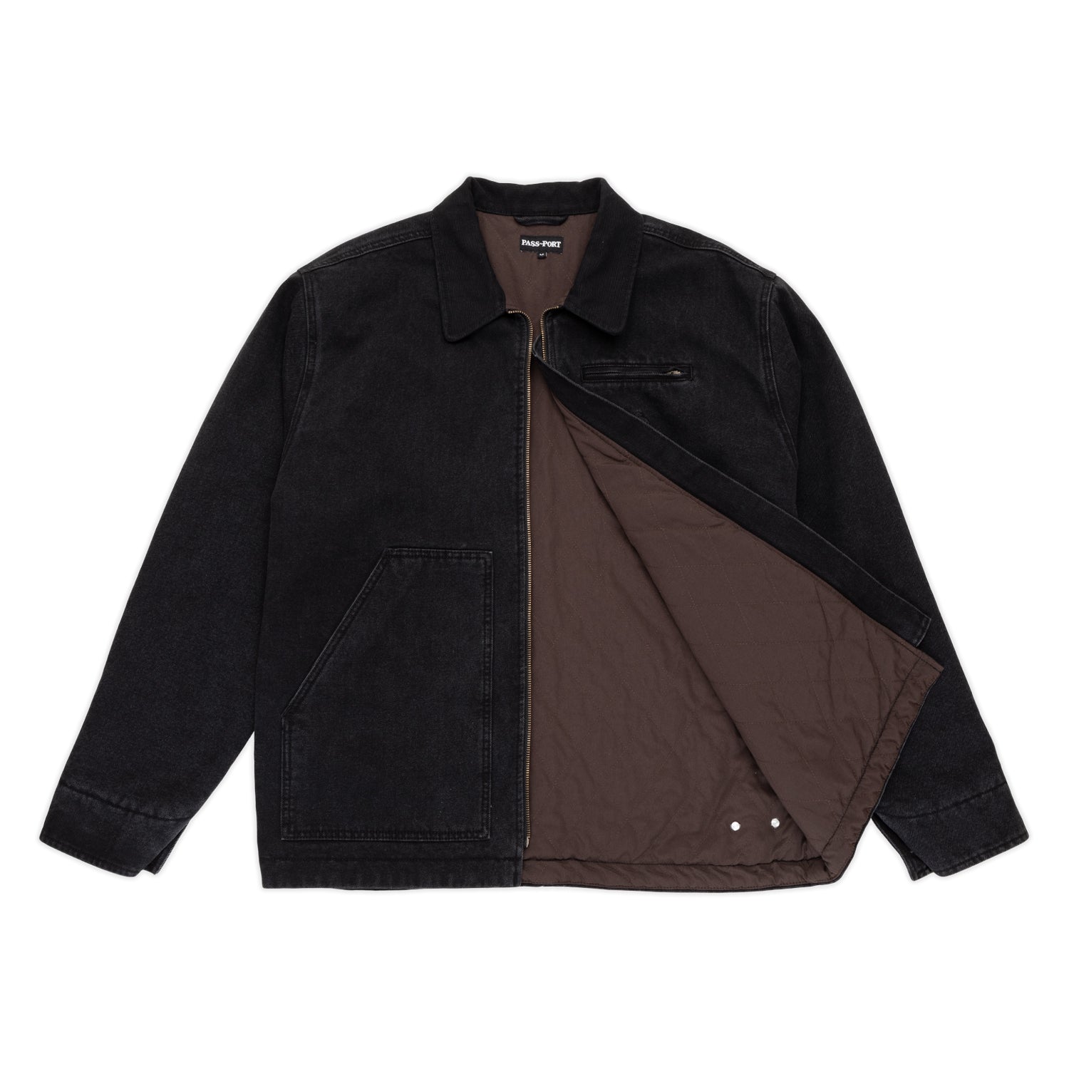 Recycled Denim Packers Jacket, Washed Black