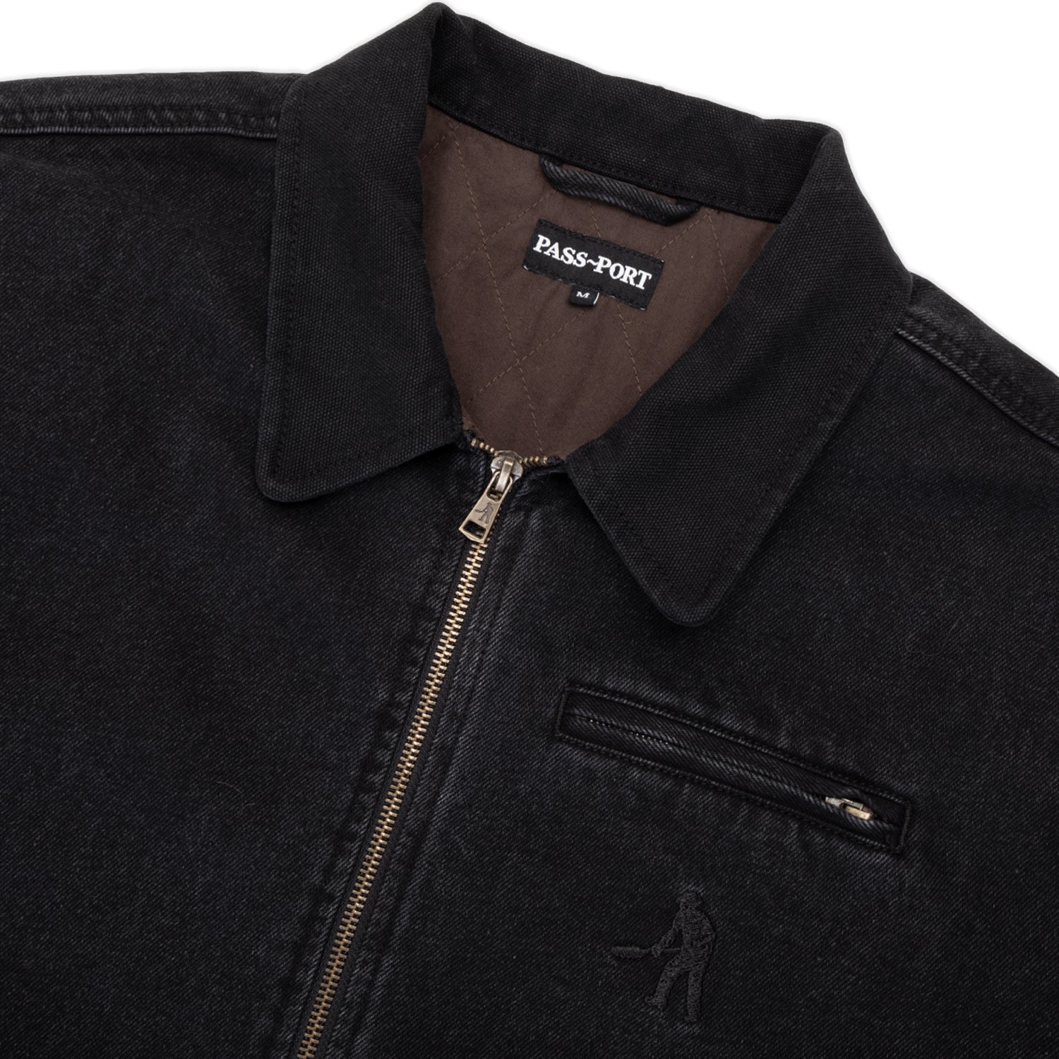 Recycled Denim Packers Jacket, Washed Black