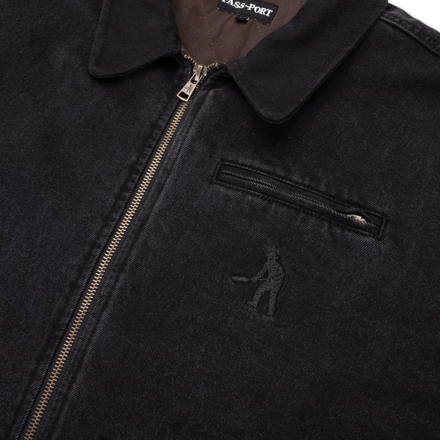 Recycled Denim Packers Jacket, Washed Black