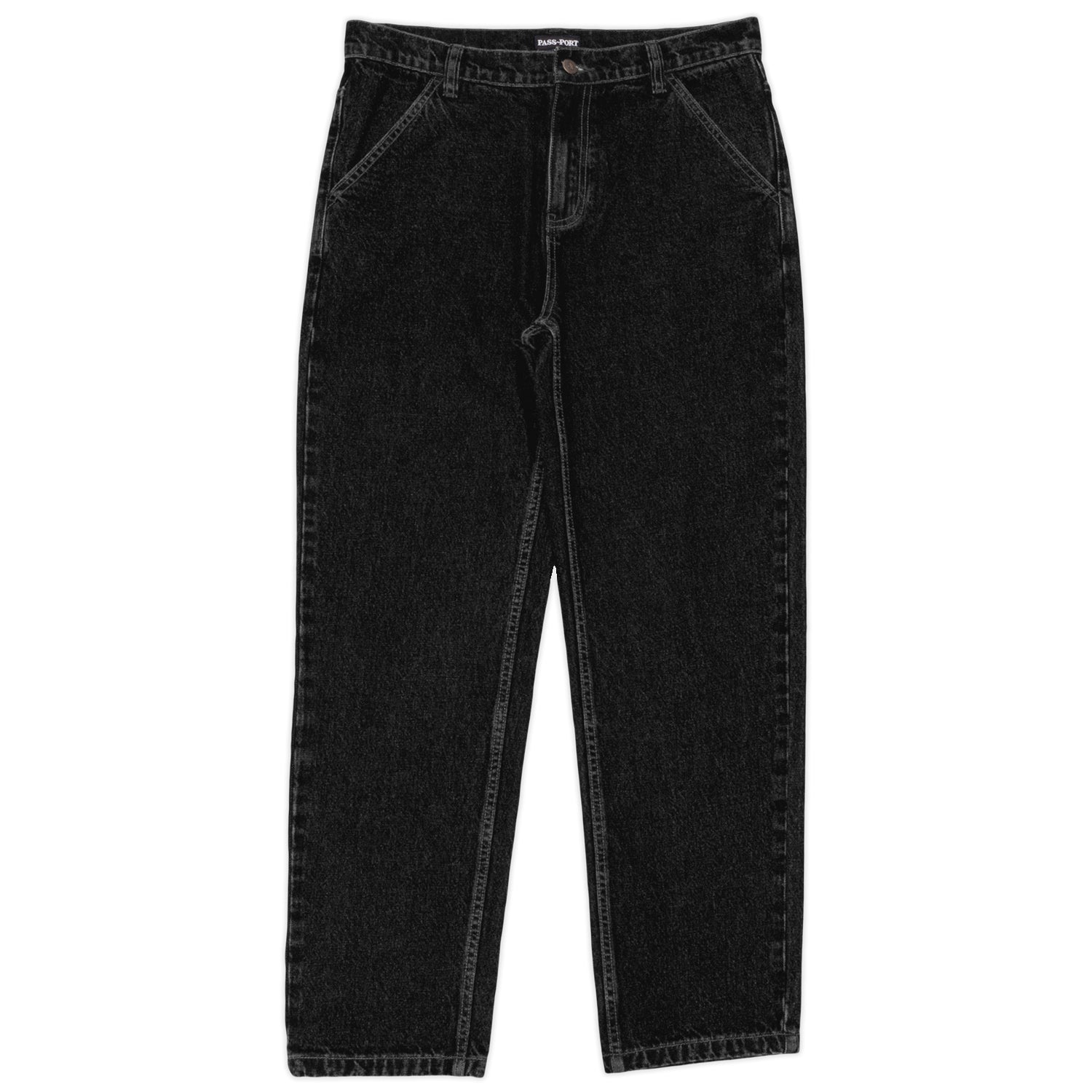 Workers Club Straight Leg Jean, Washed Black