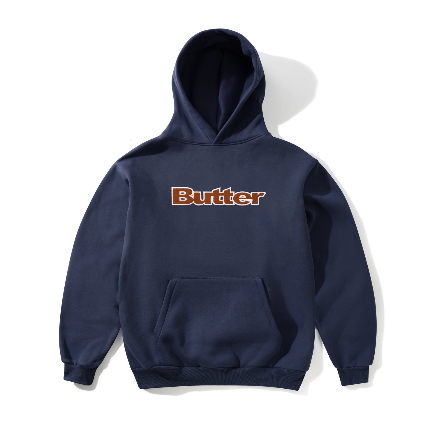 Ripstop Logo Applique Pullover Hood, Navy