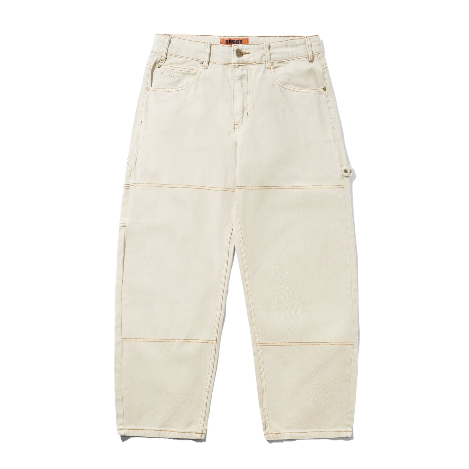 Rivet Denim Jeans, Bone.