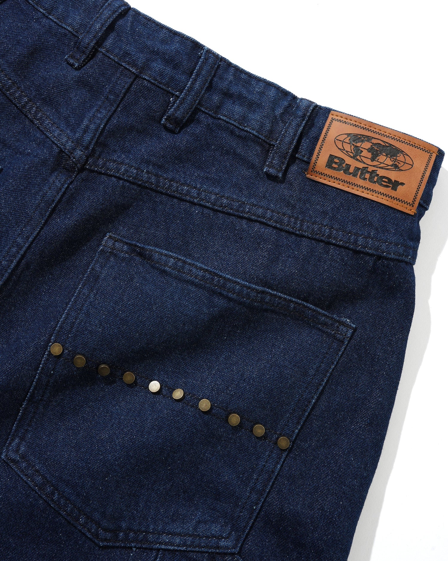 Rivet Denim Jeans, Raw Indigo
