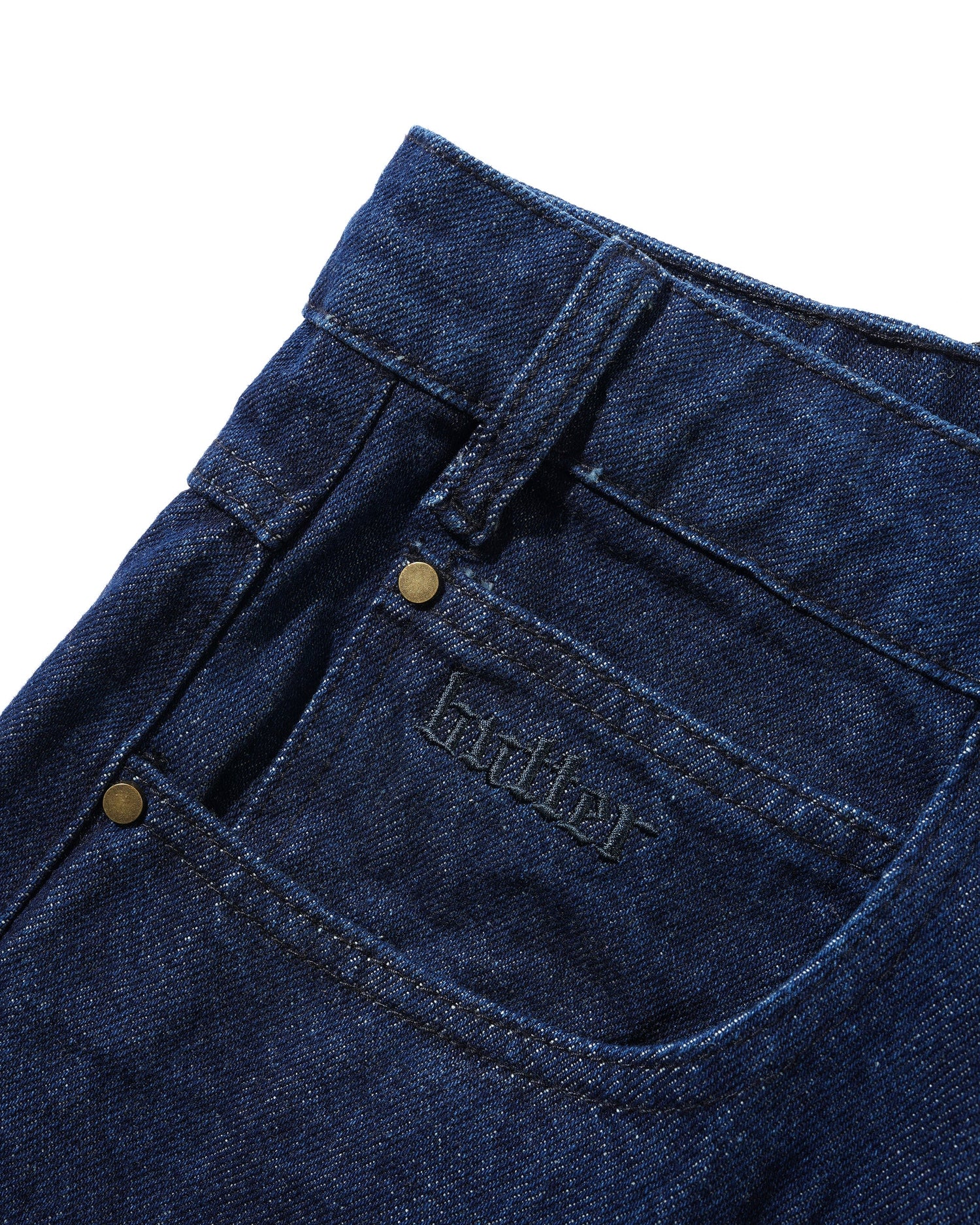 Rivet Denim Jeans, Raw Indigo
