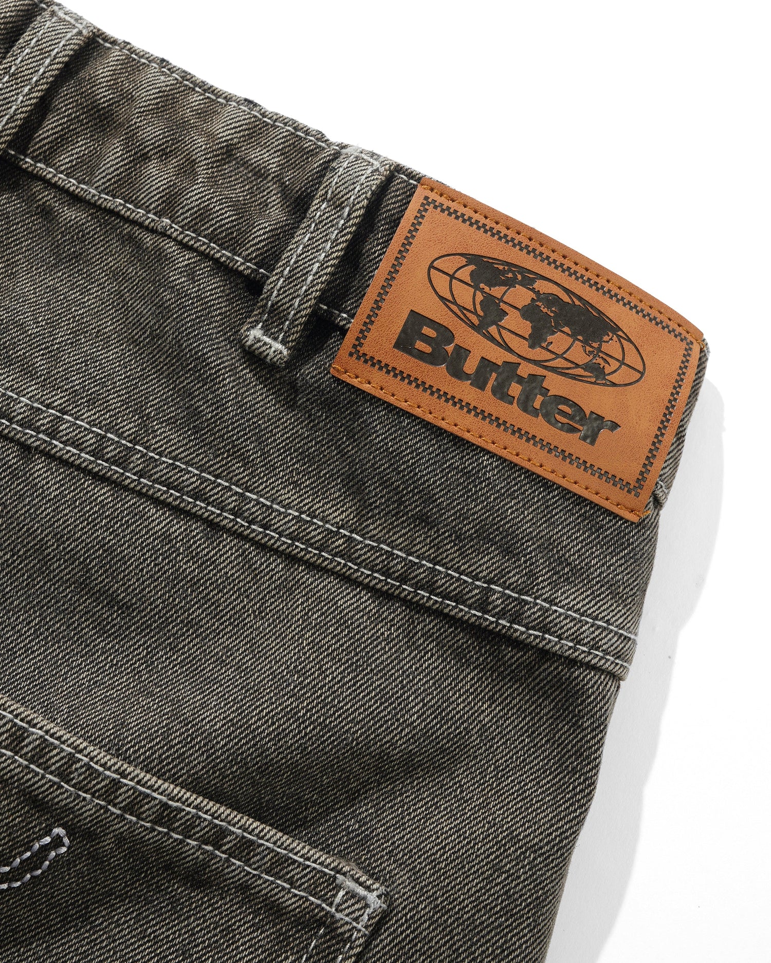 Roach Denim Shorts, Black Wash