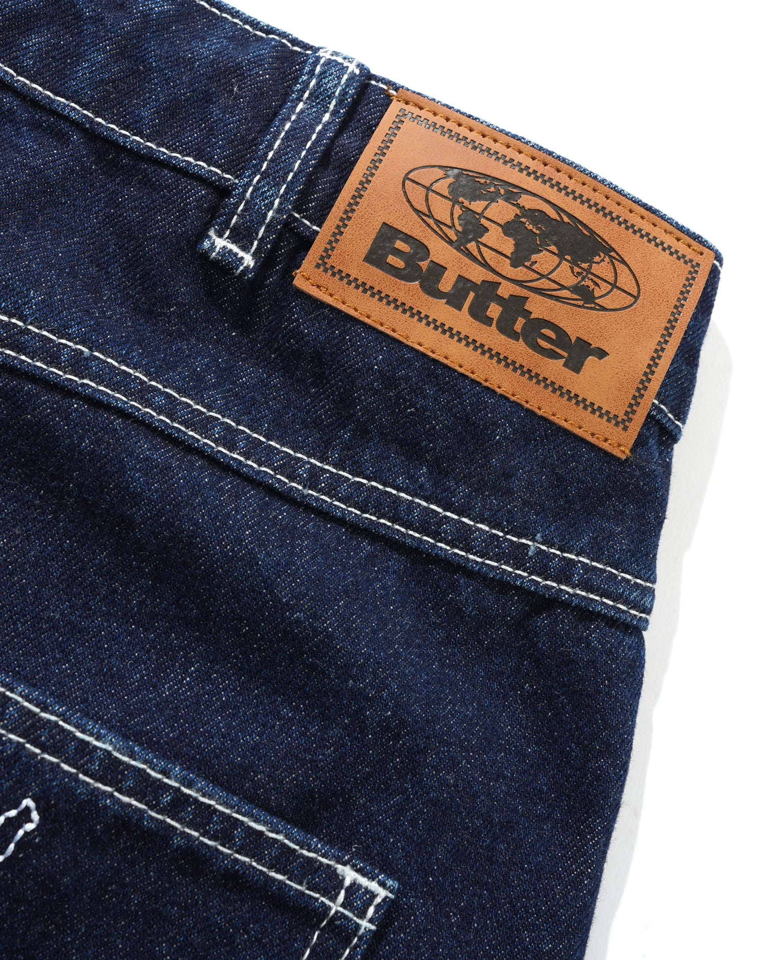 Roach Denim Shorts, Dark Indigo
