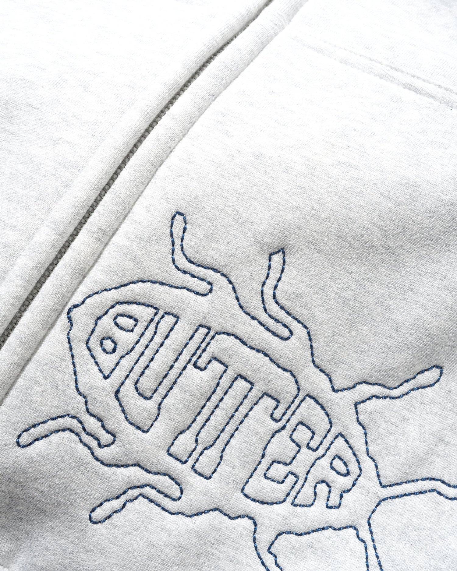 Roach Zip-Thru Hood, Ash